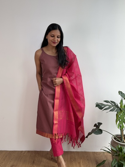 Mangalagiri Cotton Suit
