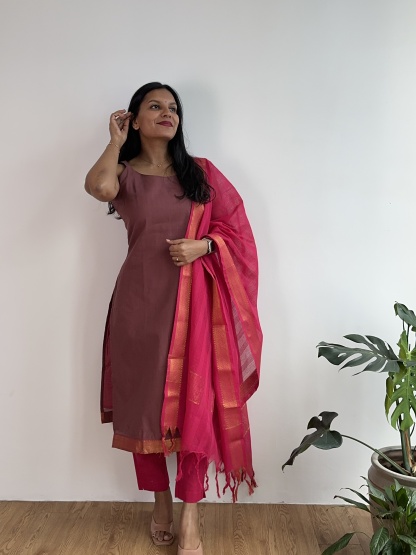 Mangalagiri Cotton Suit