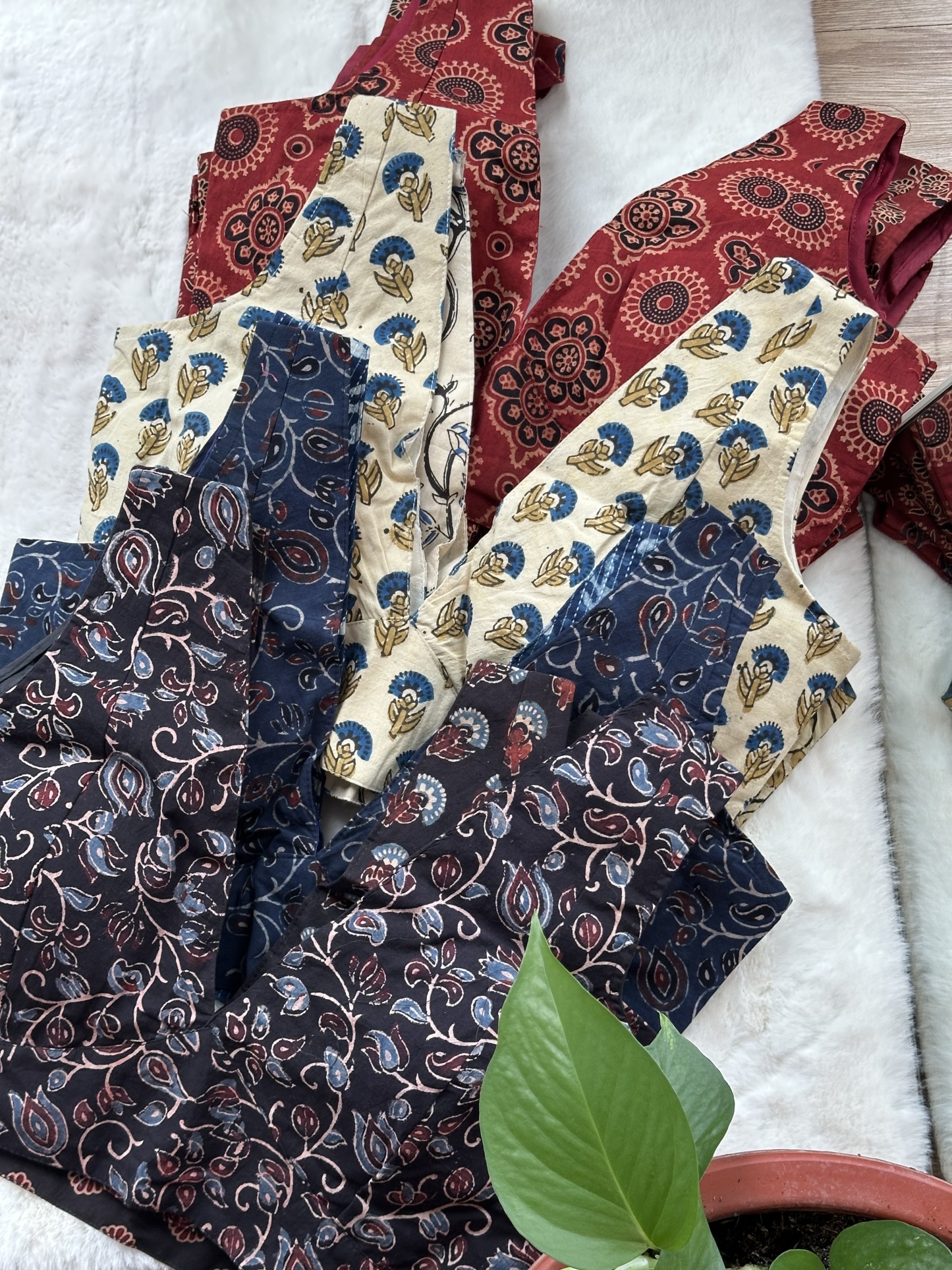 Cotton Ajrakh Blouse