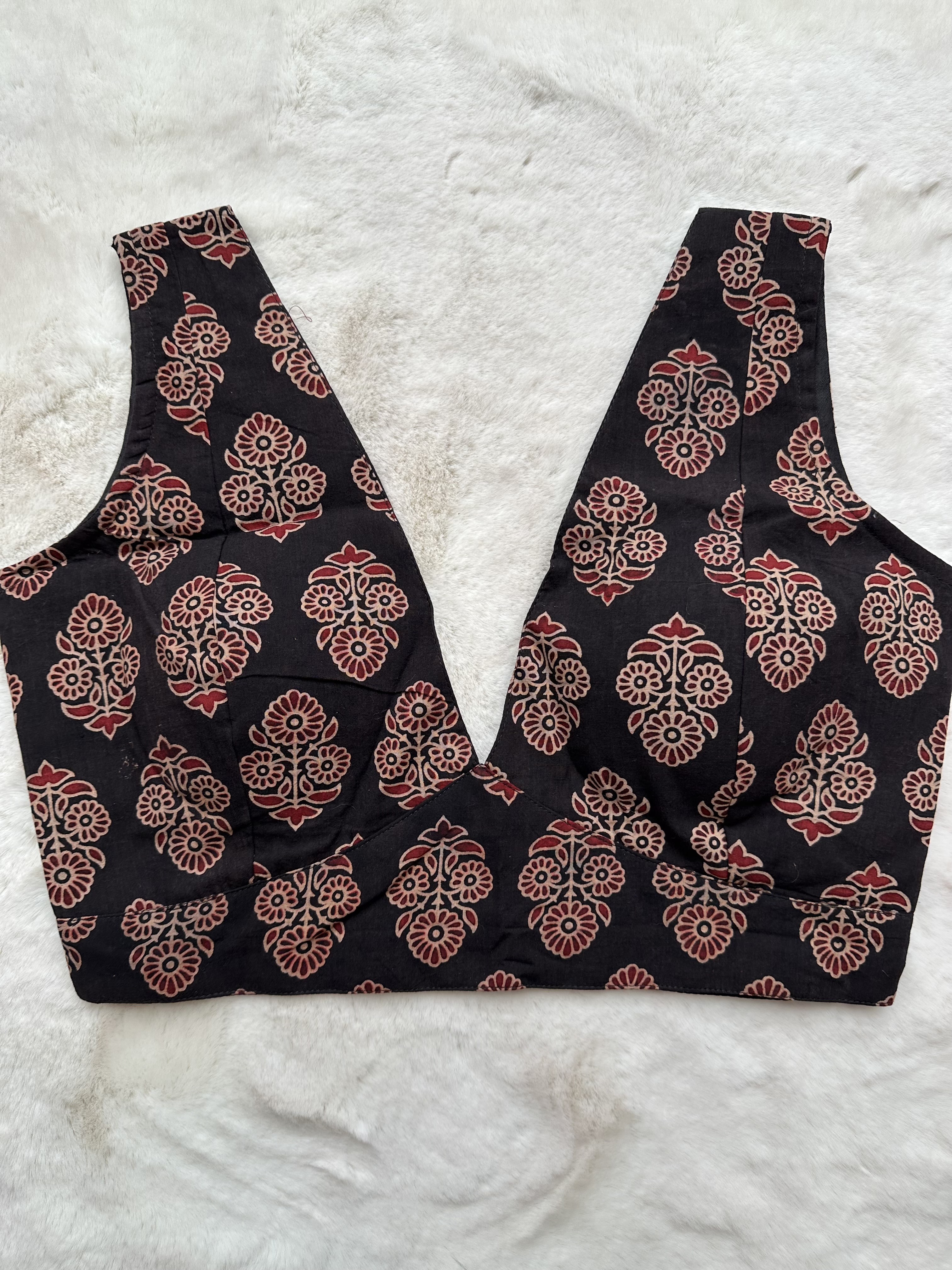 Cotton Ajrakh Blouse