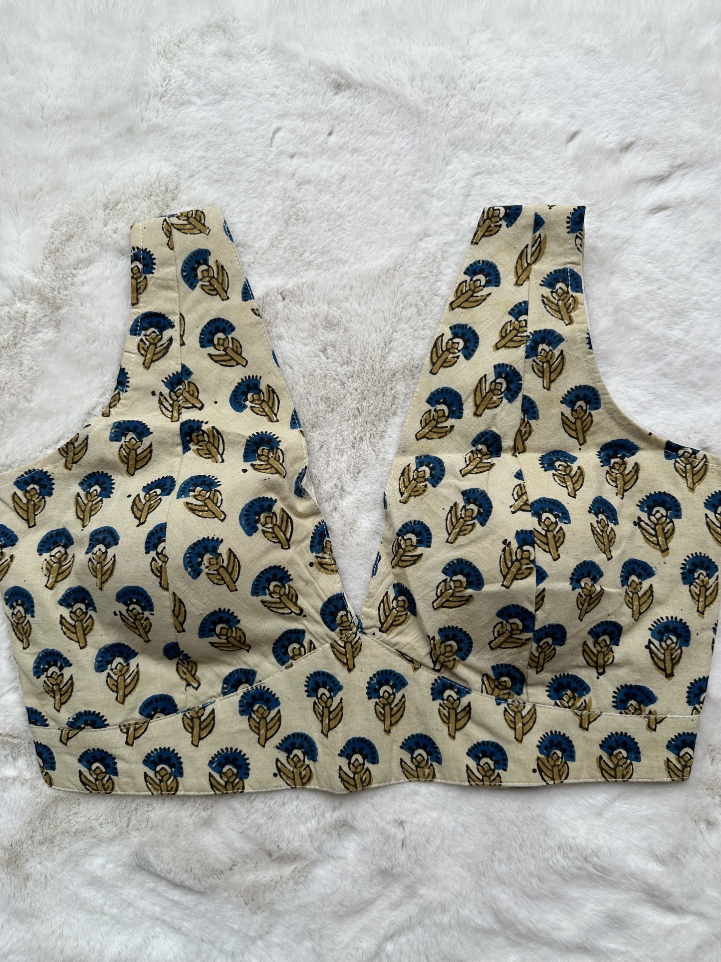 Cotton Ajrakh Blouse