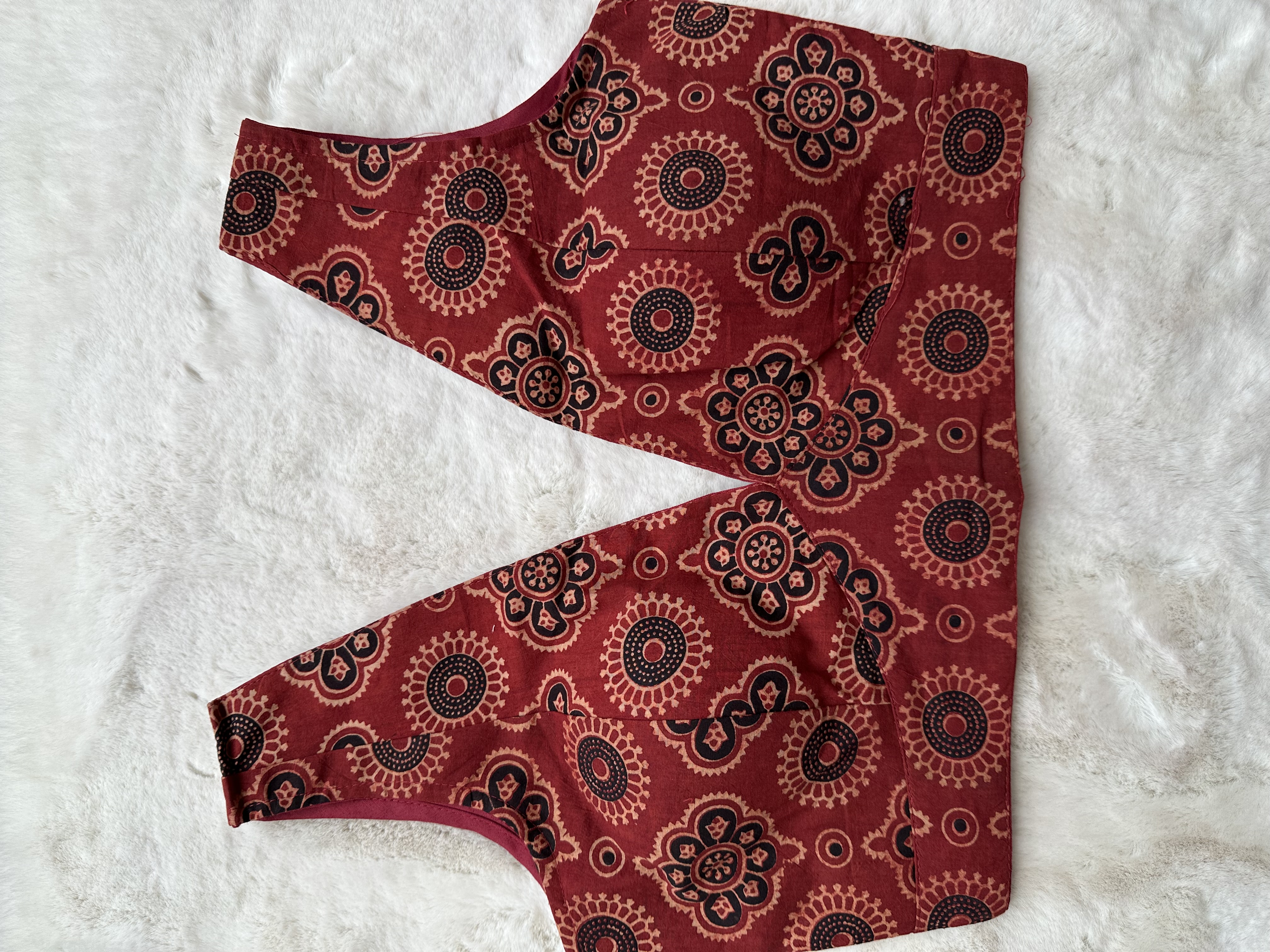 Cotton Ajrakh Blouse