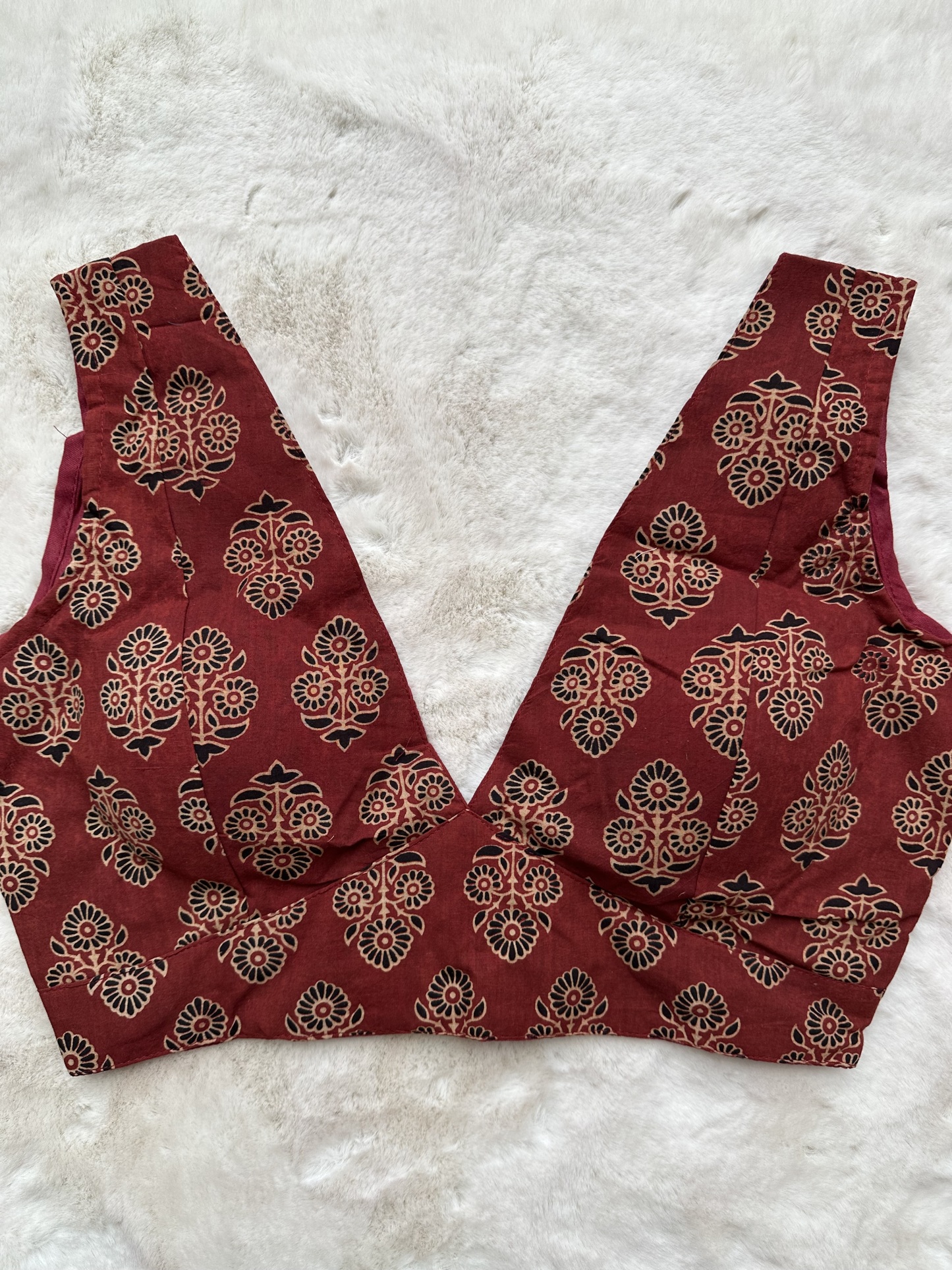 Cotton Ajrakh Blouse