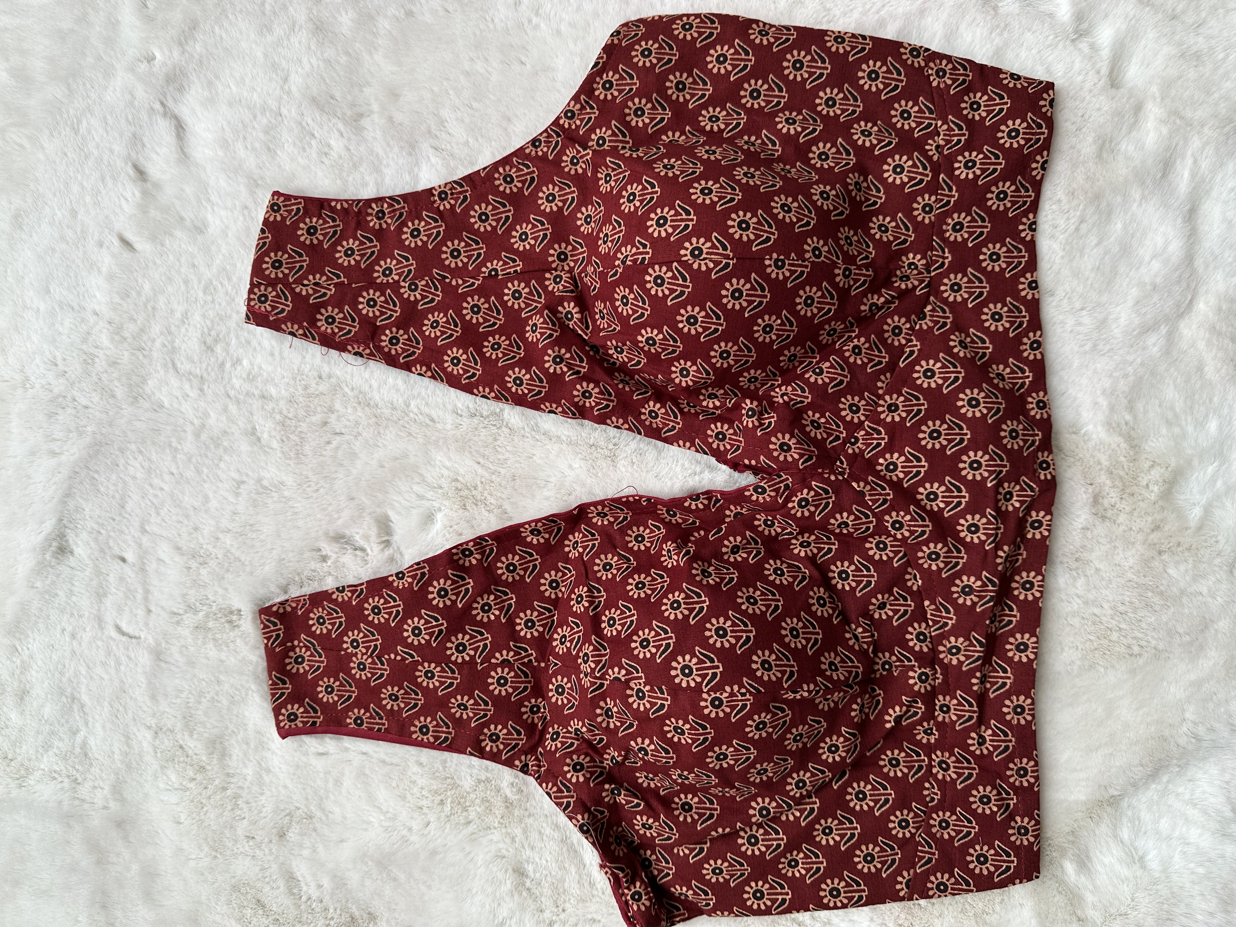 Cotton Ajrakh Blouse