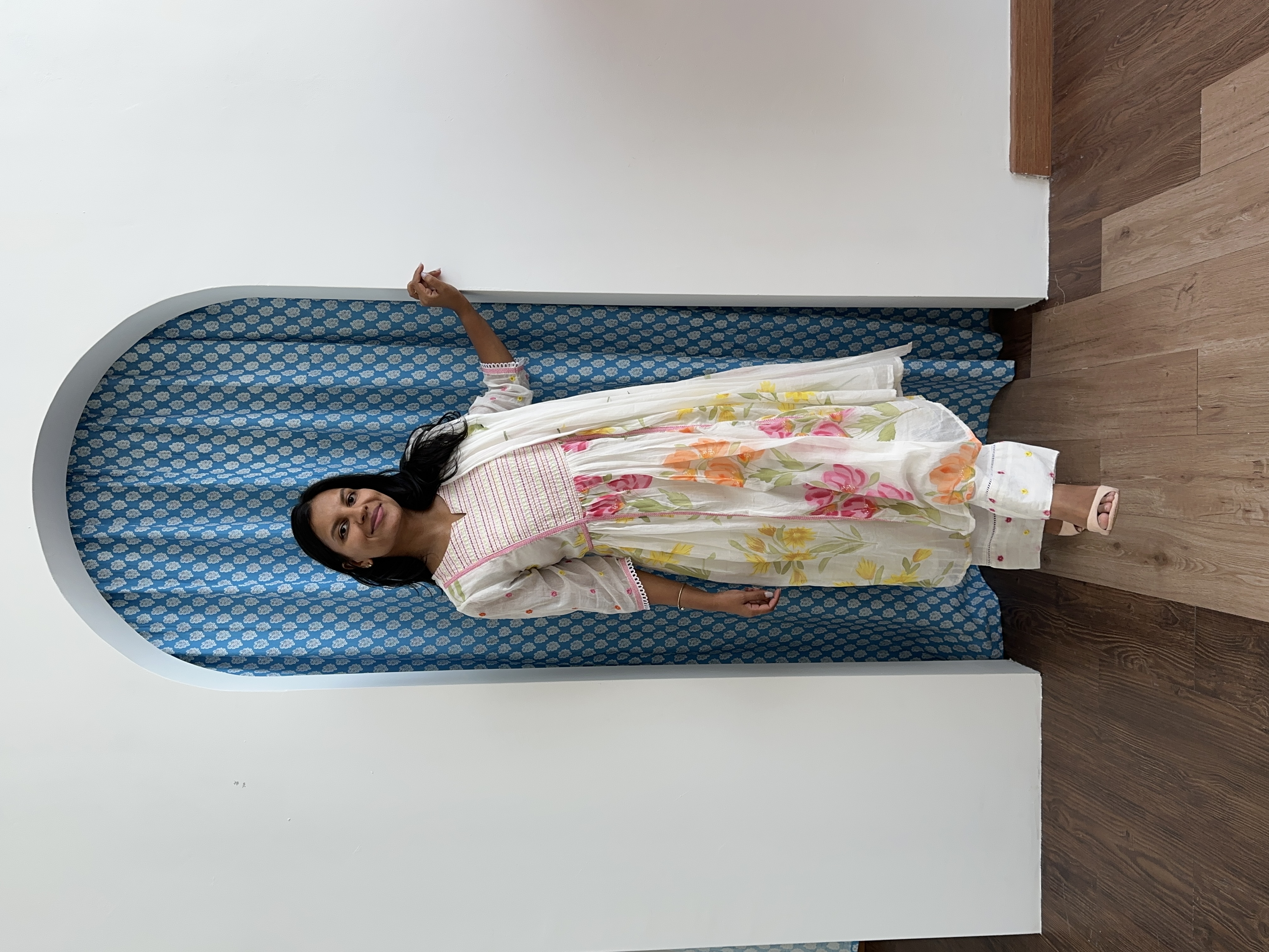 White Mul Cotton Suit