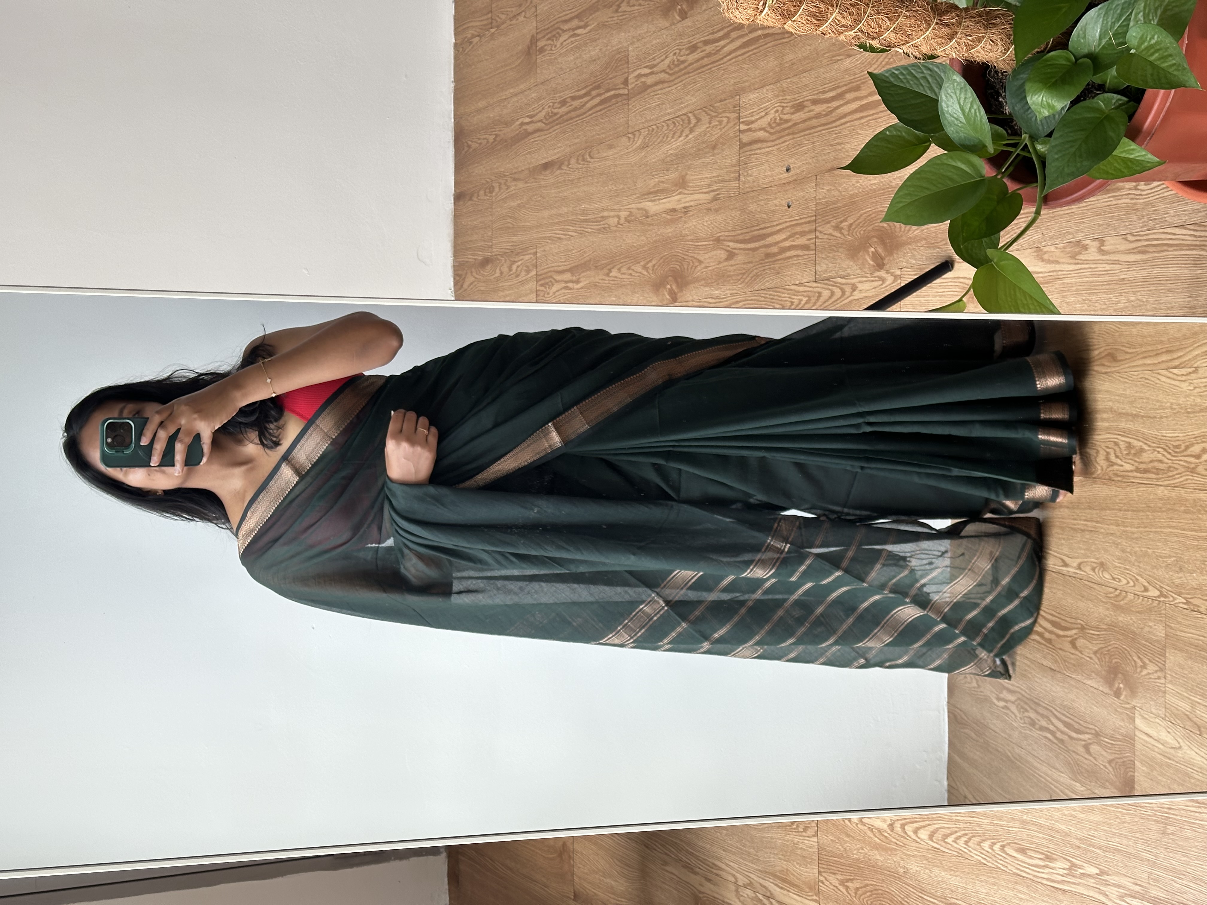 Bengal Cotton Mangalagiri Saree