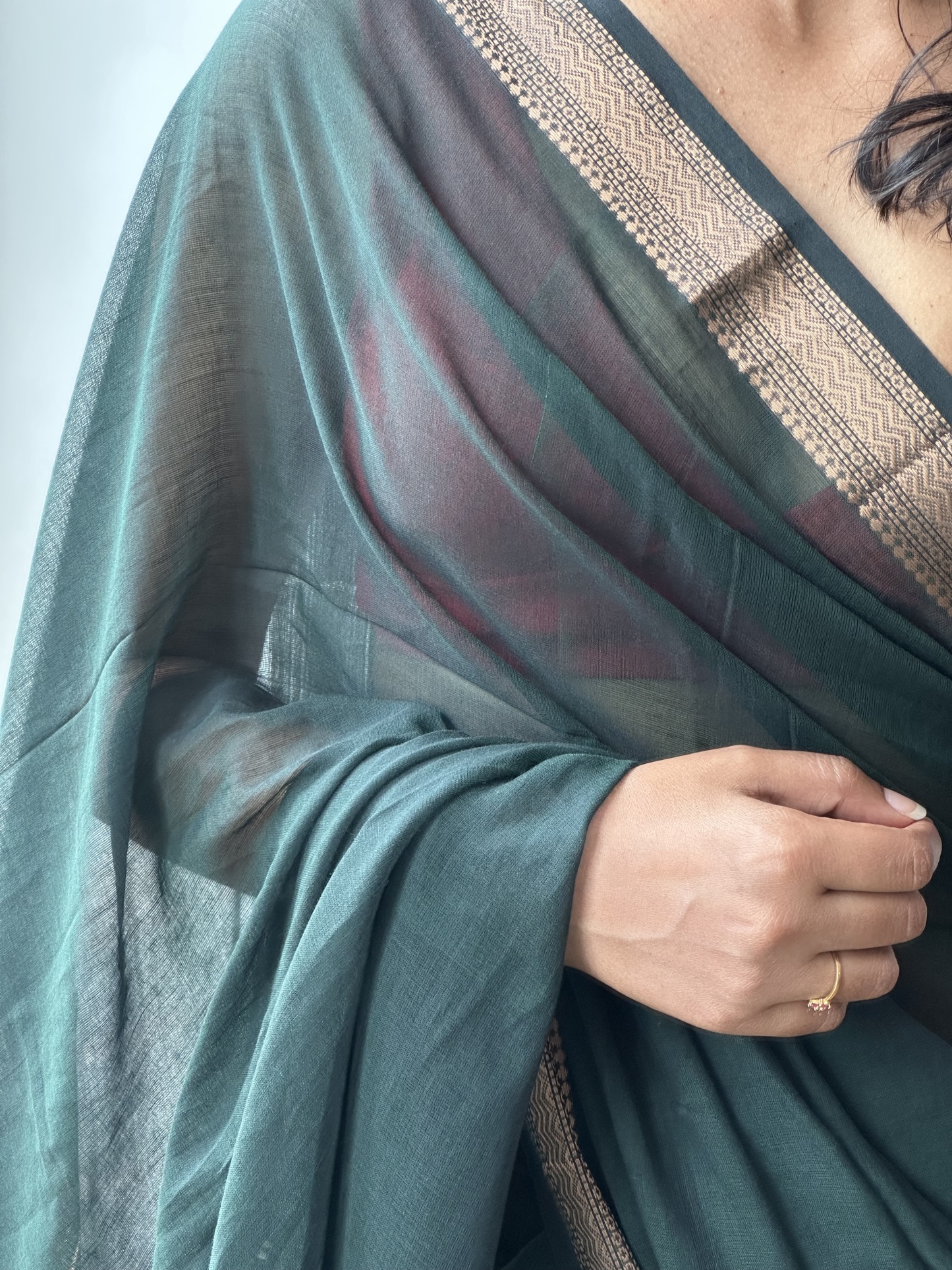 Bengal Cotton Mangalagiri Saree