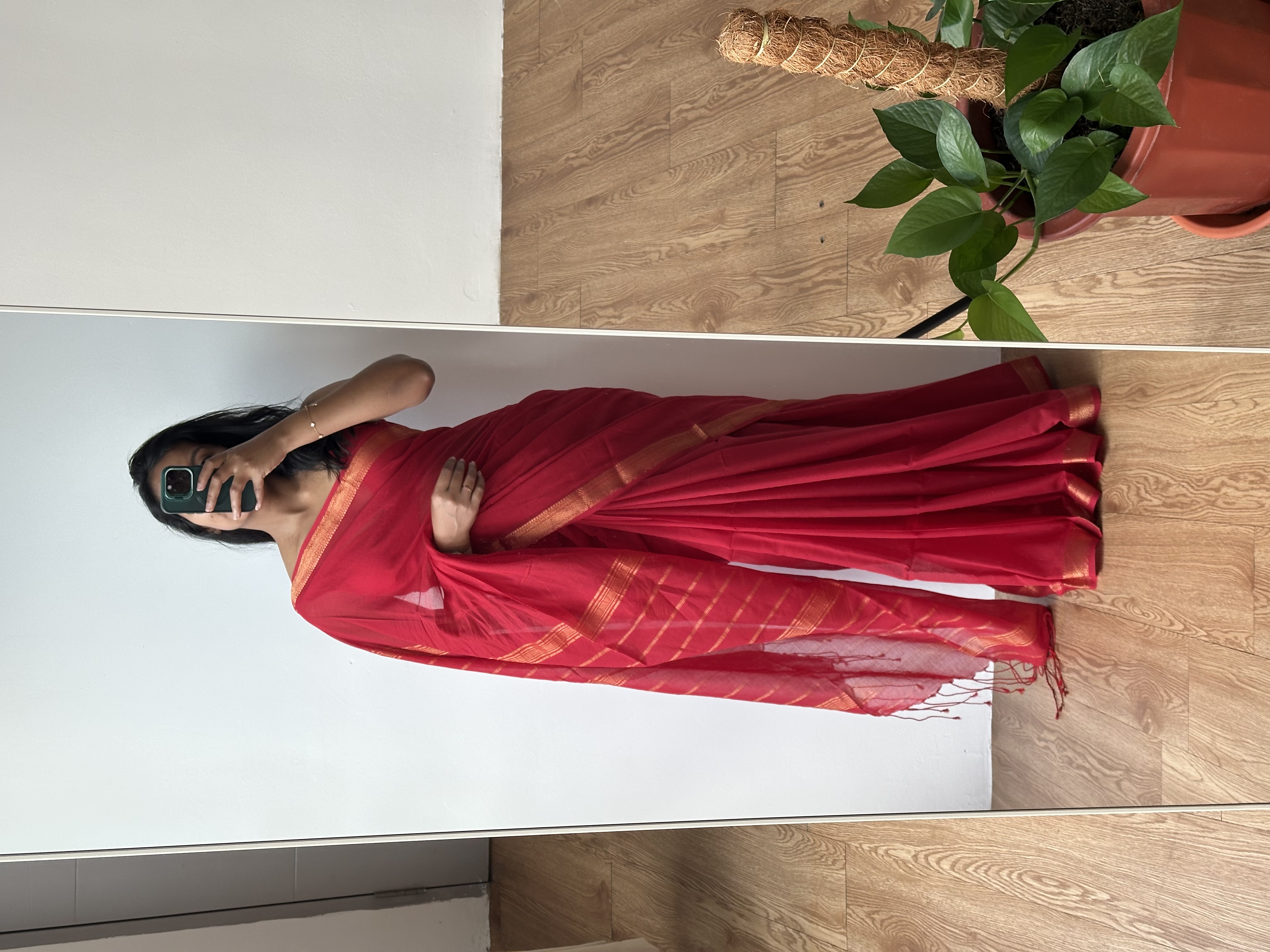 Bengal Cotton Mangalagiri Saree