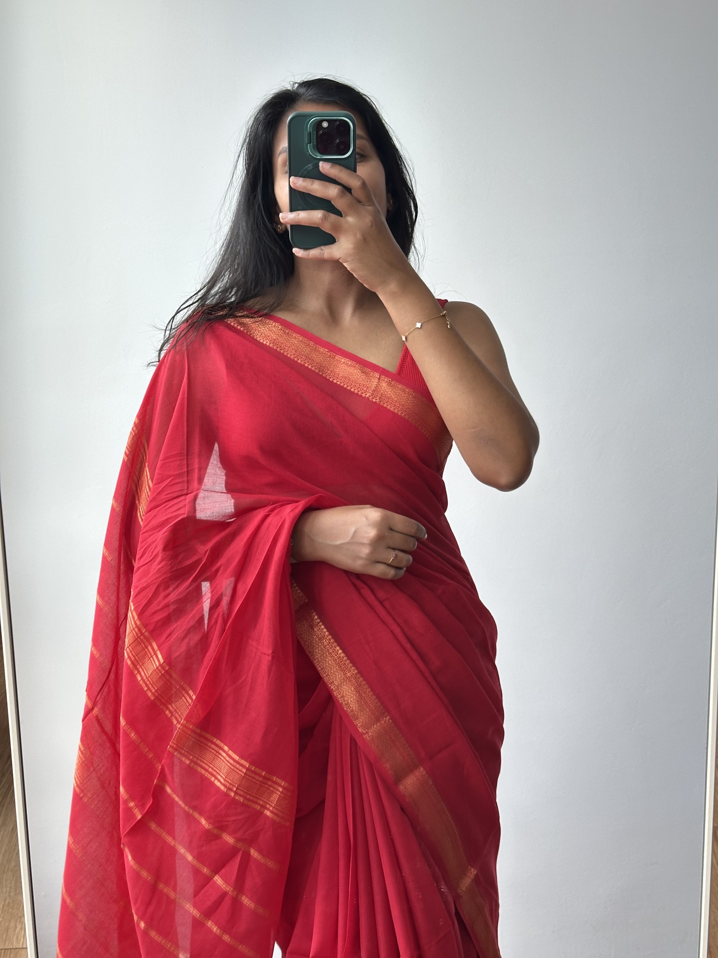 Bengal Cotton Mangalagiri Saree