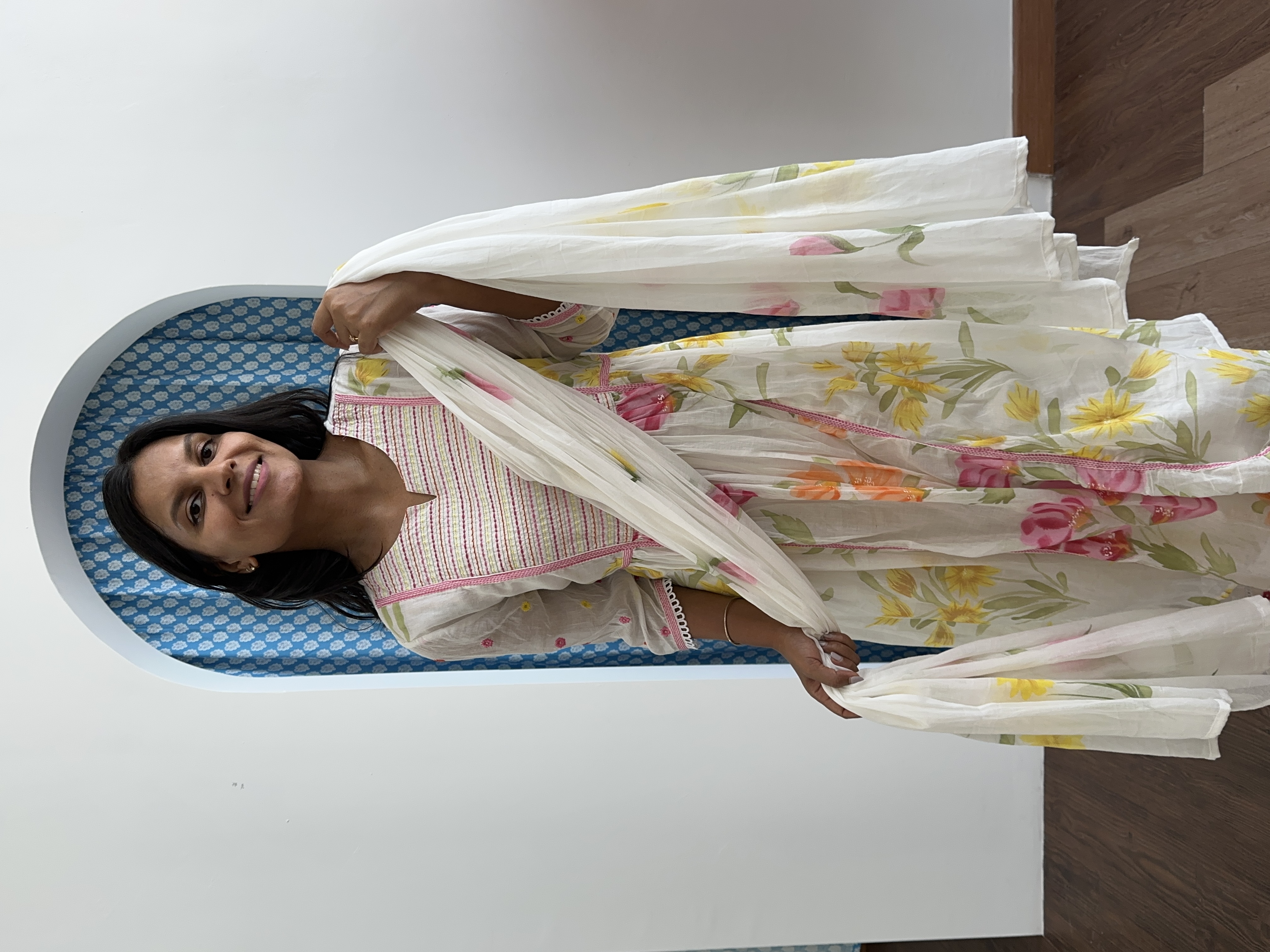 White Mul Cotton Suit