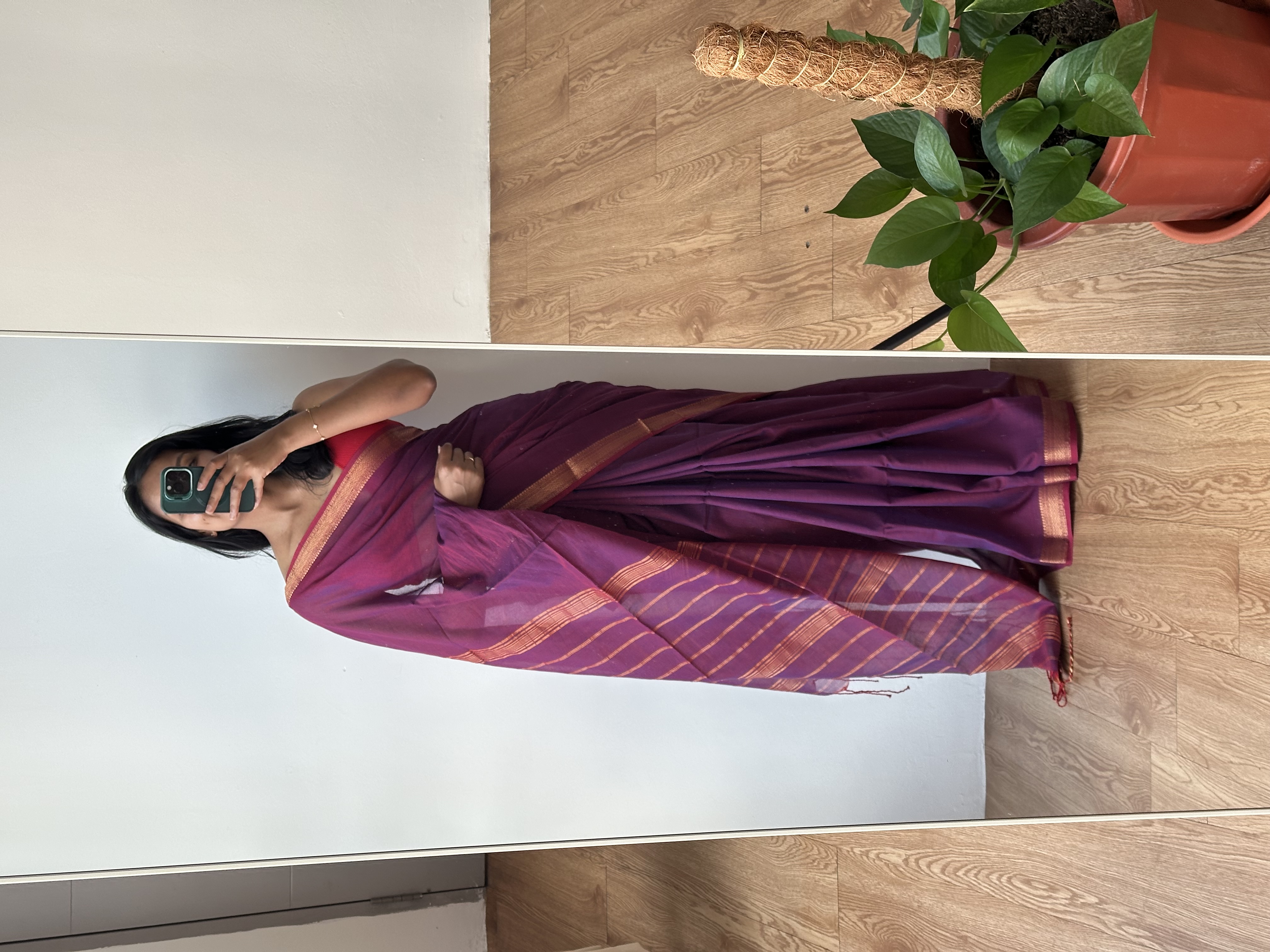 Bengal Cotton Mangalagiri Saree