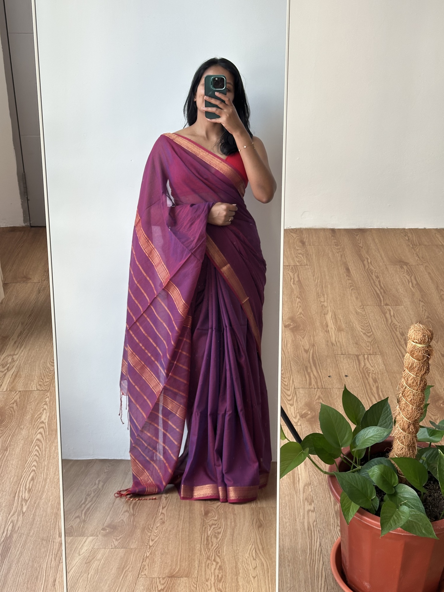 Bengal Cotton Mangalagiri Saree