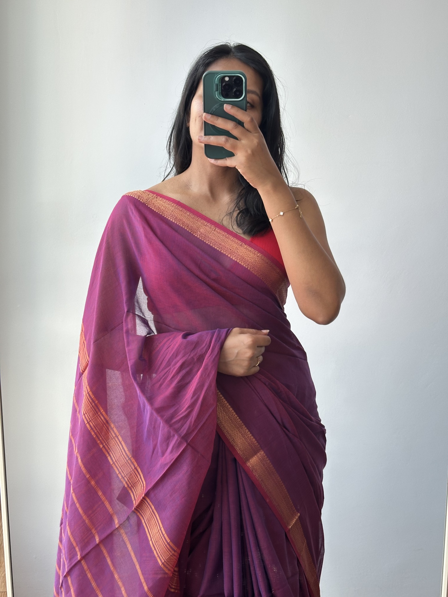 Bengal Cotton Mangalagiri Saree