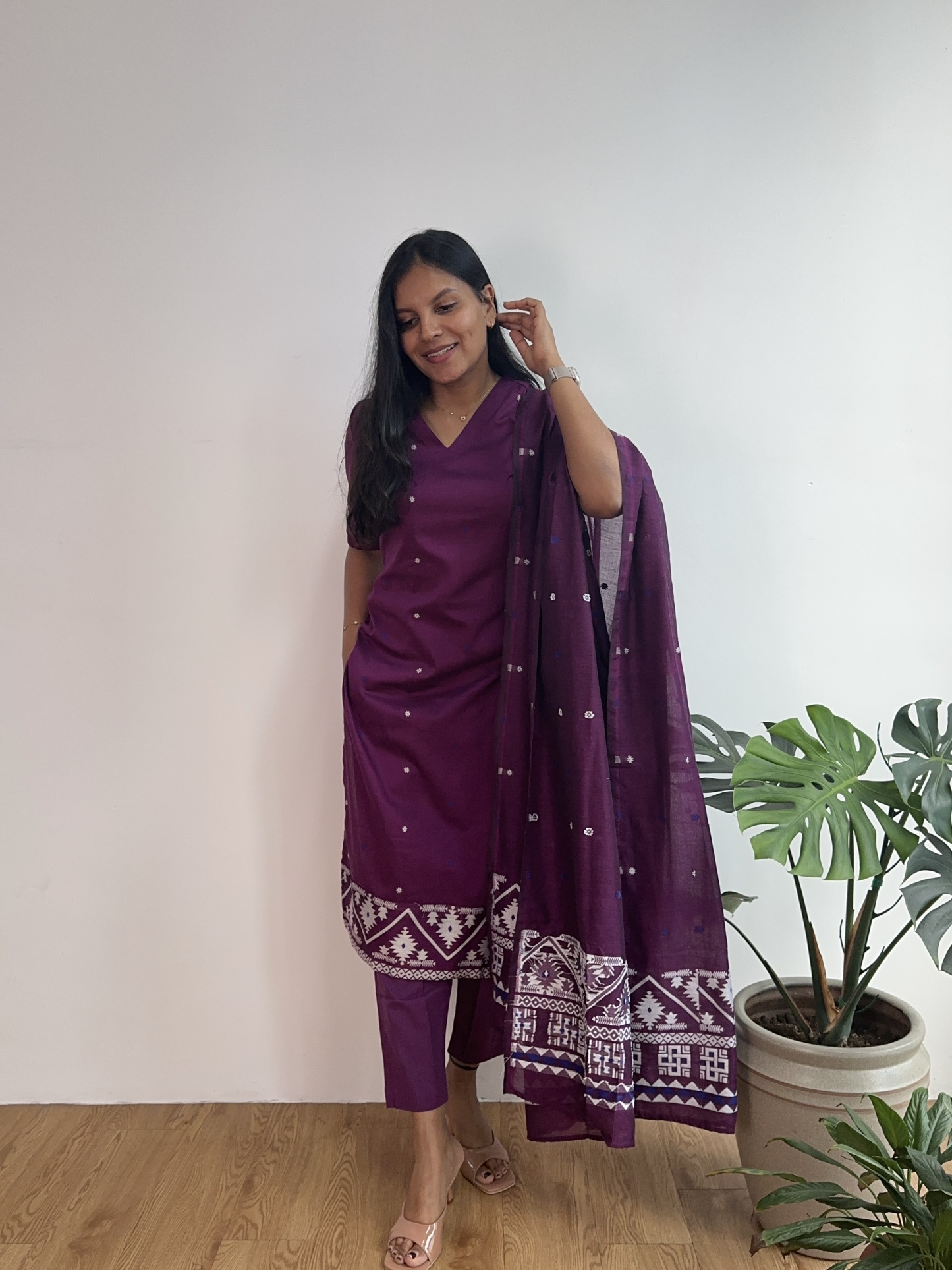 Handloom Jamdani Suit