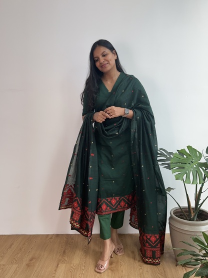 Handloom Jamdani Suit
