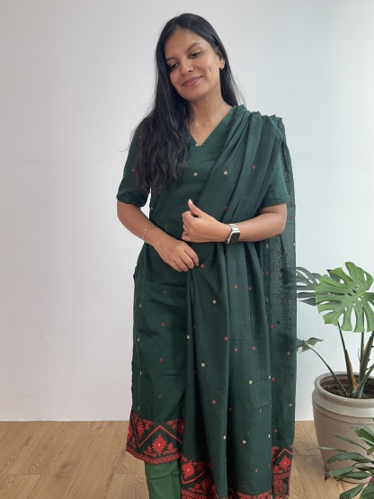 Handloom Jamdani Suit