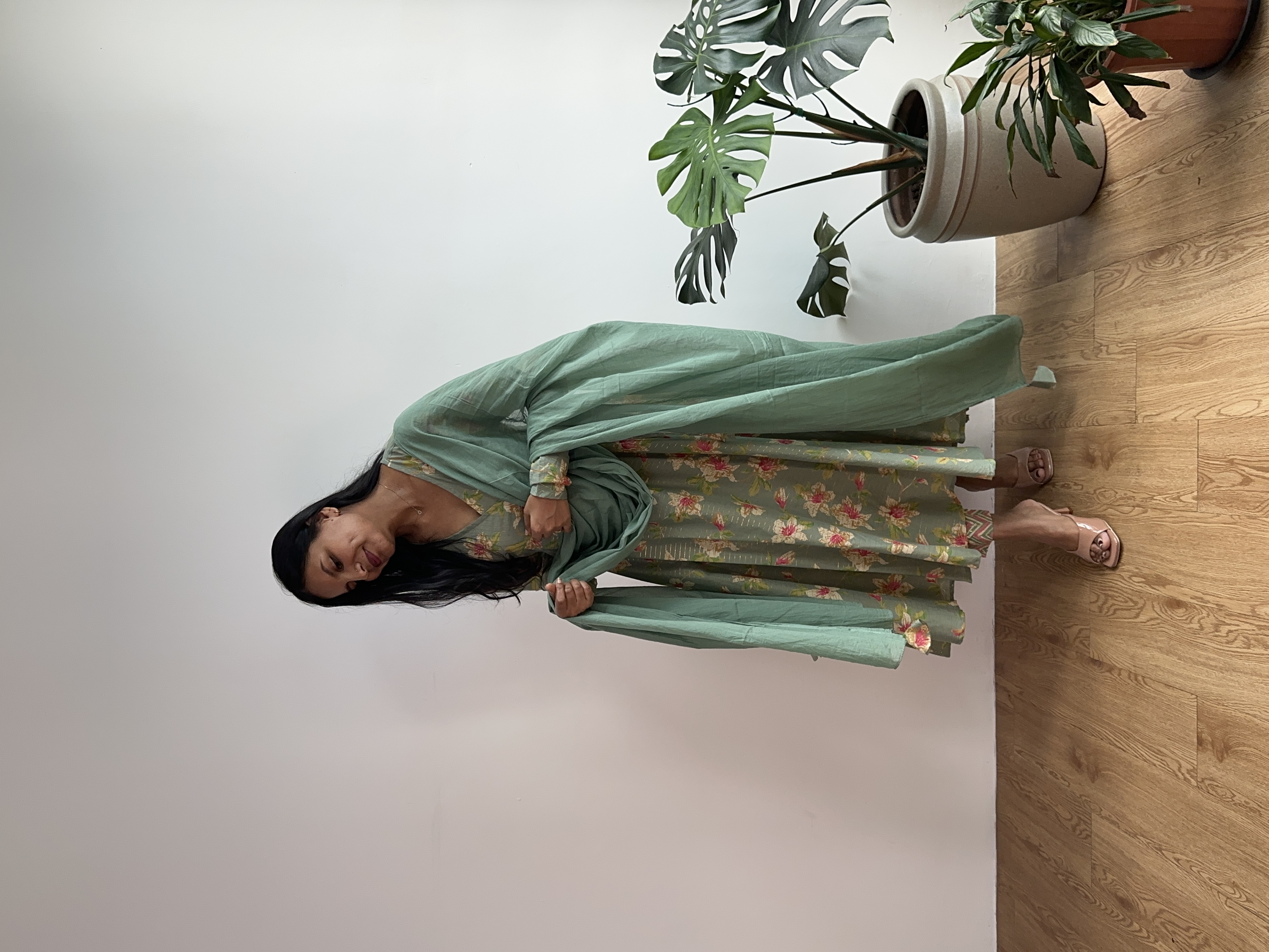 Lurex Anarkali Suit
