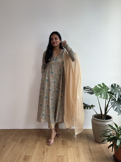 Lurex Anarkali Suit