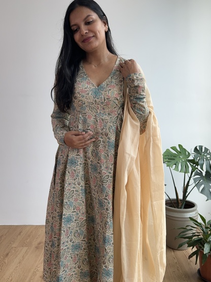 Lurex Anarkali Suit