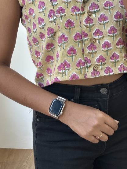 Collared Crop Top