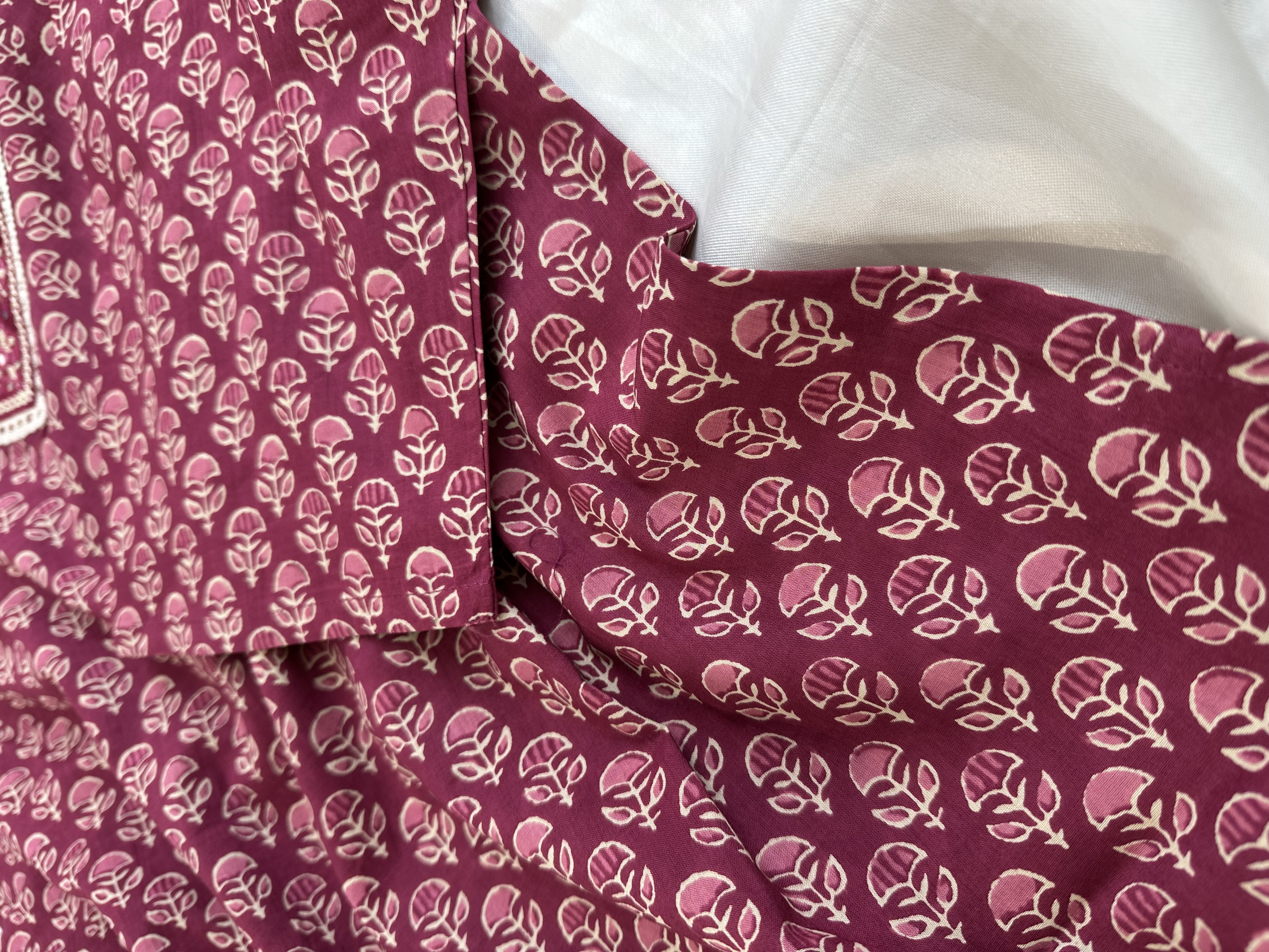 Foil Embroidered Kurti