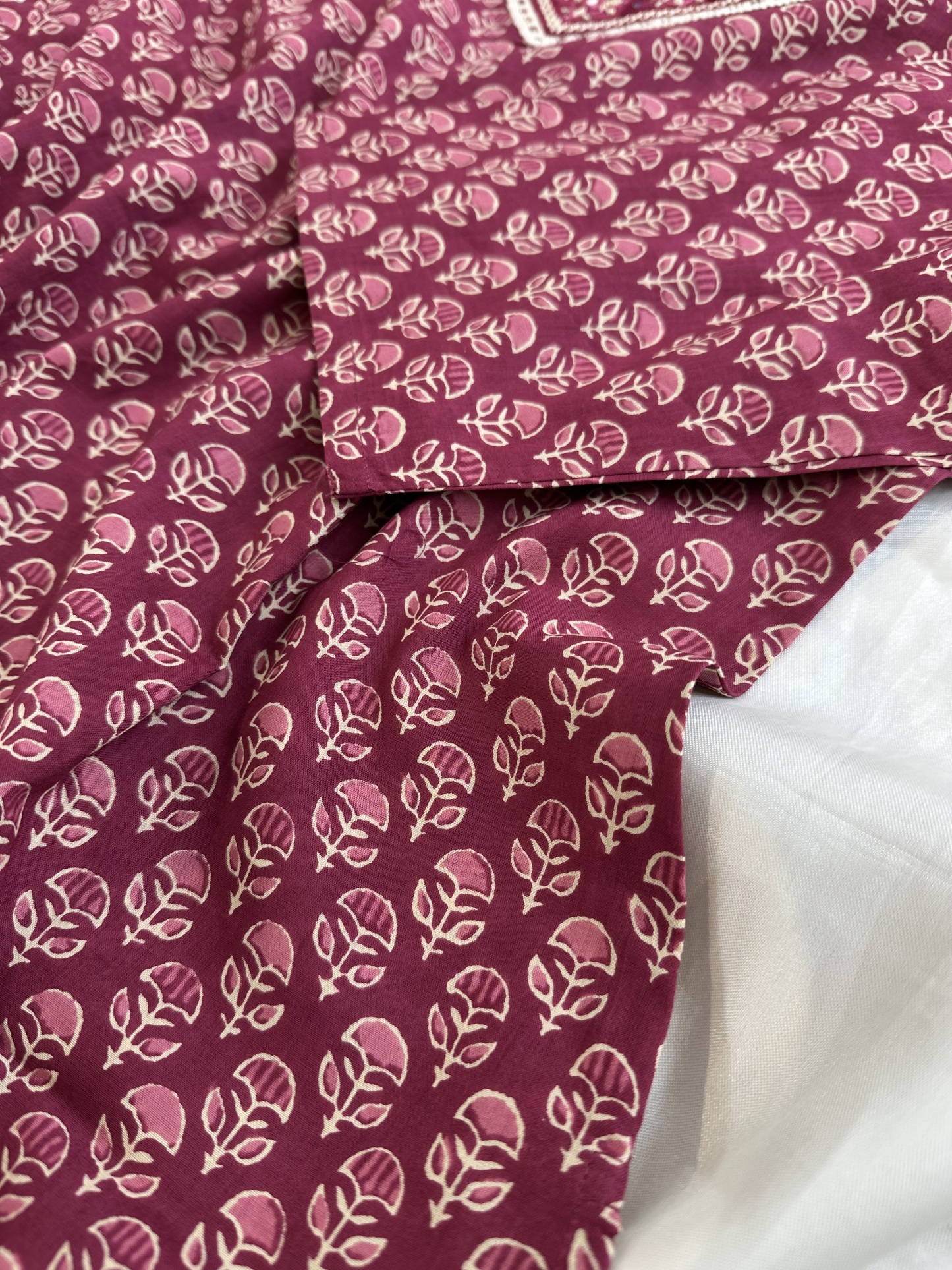 Foil Embroidered Kurti