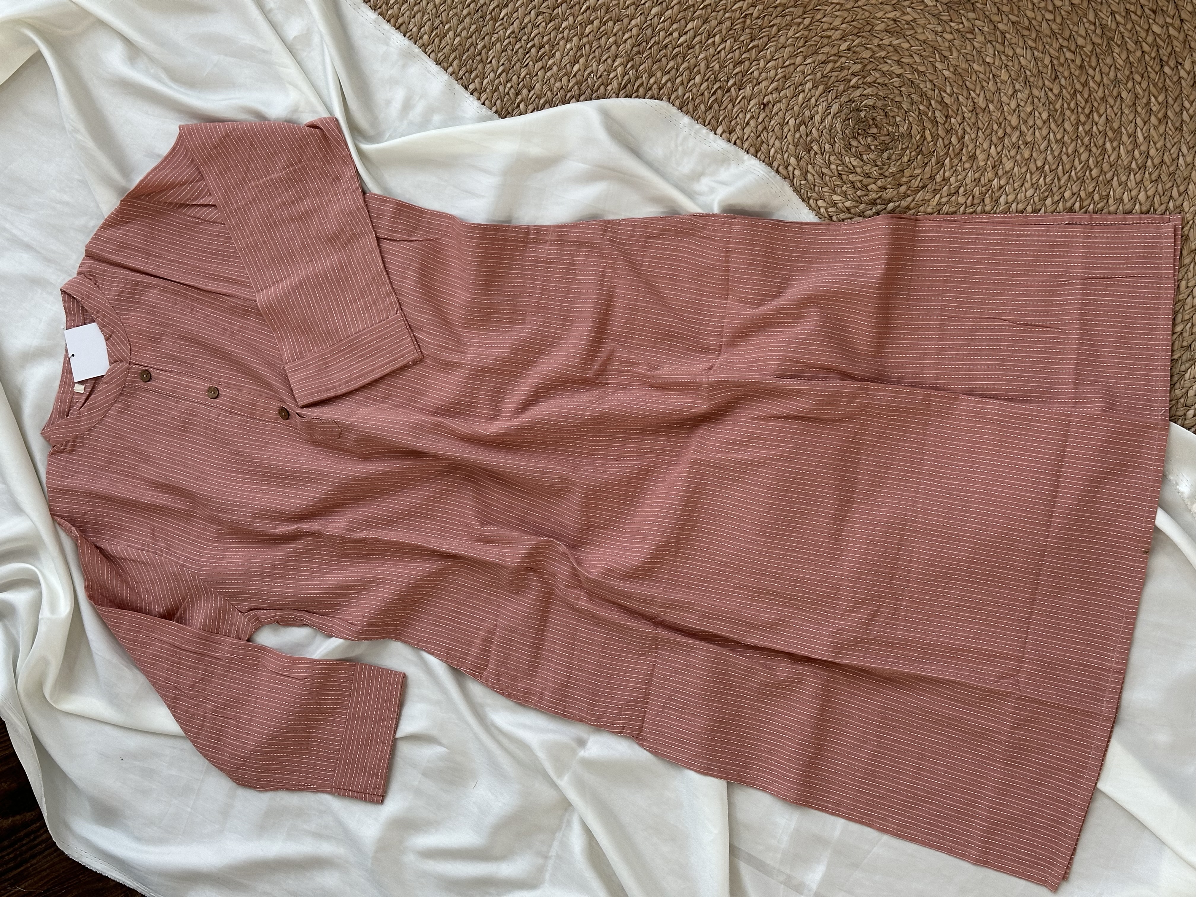 Threadwork Straight Kurti