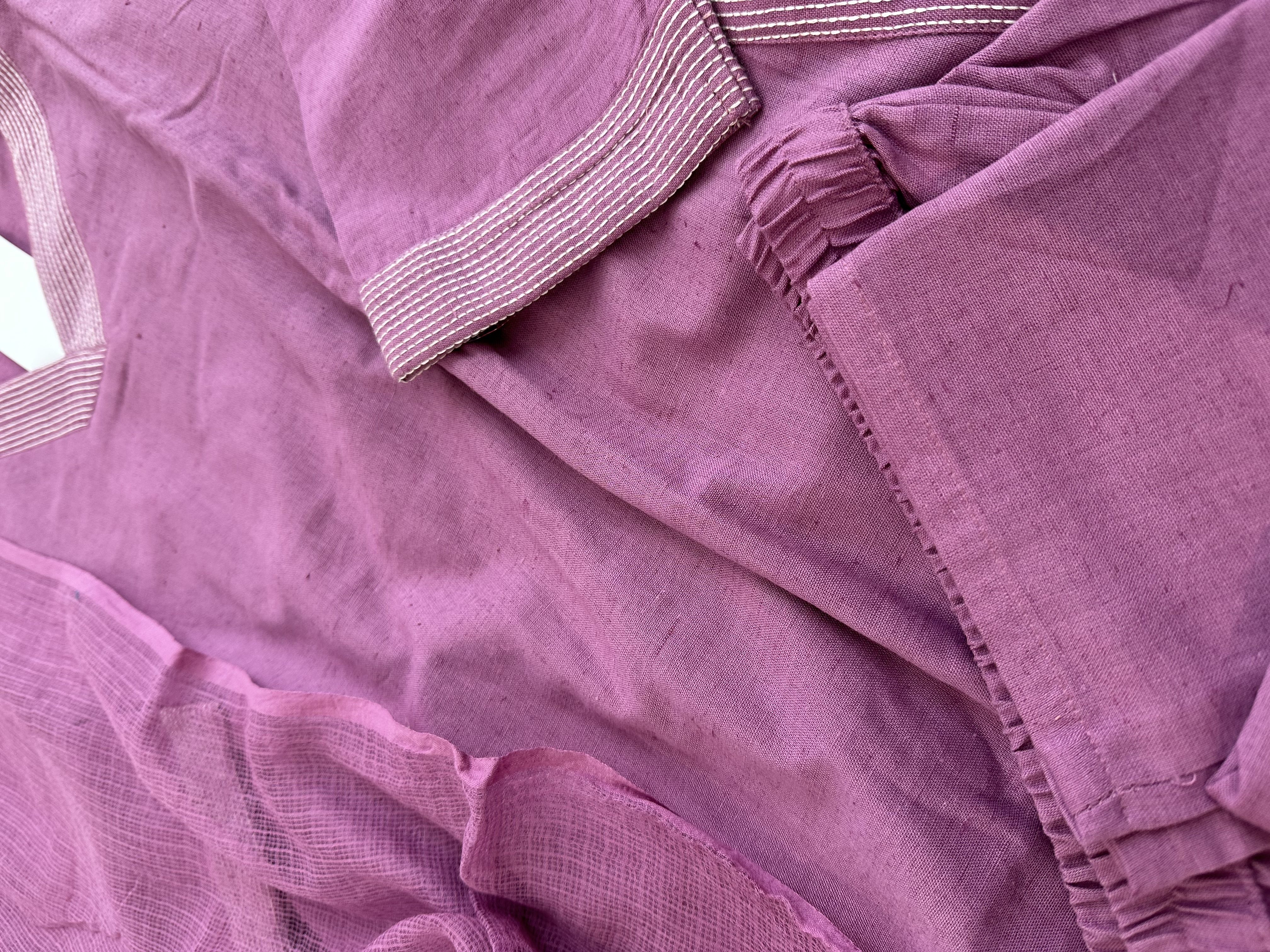 Solid Threadwork Kurta Set