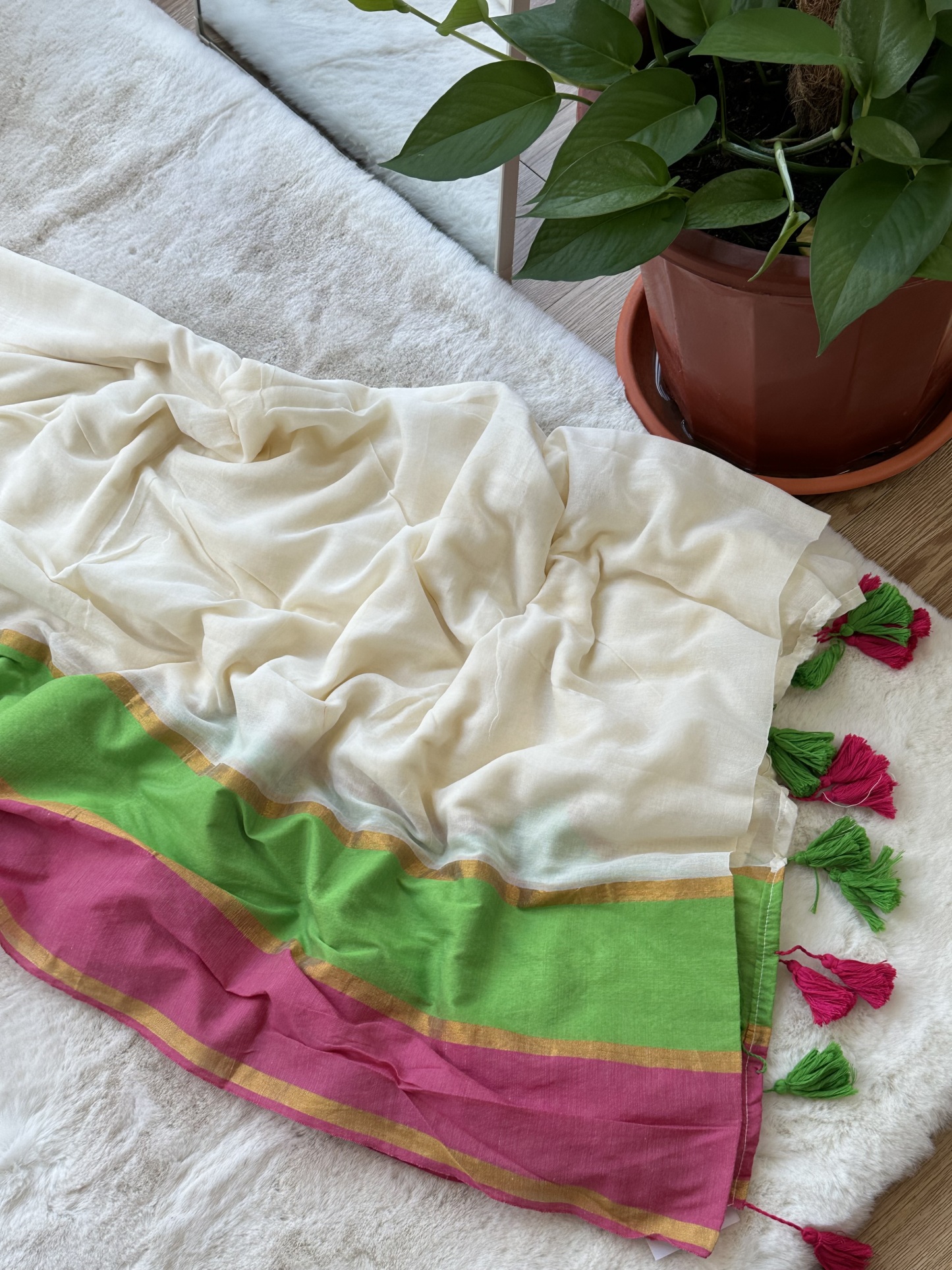 Double Border Mul Saree