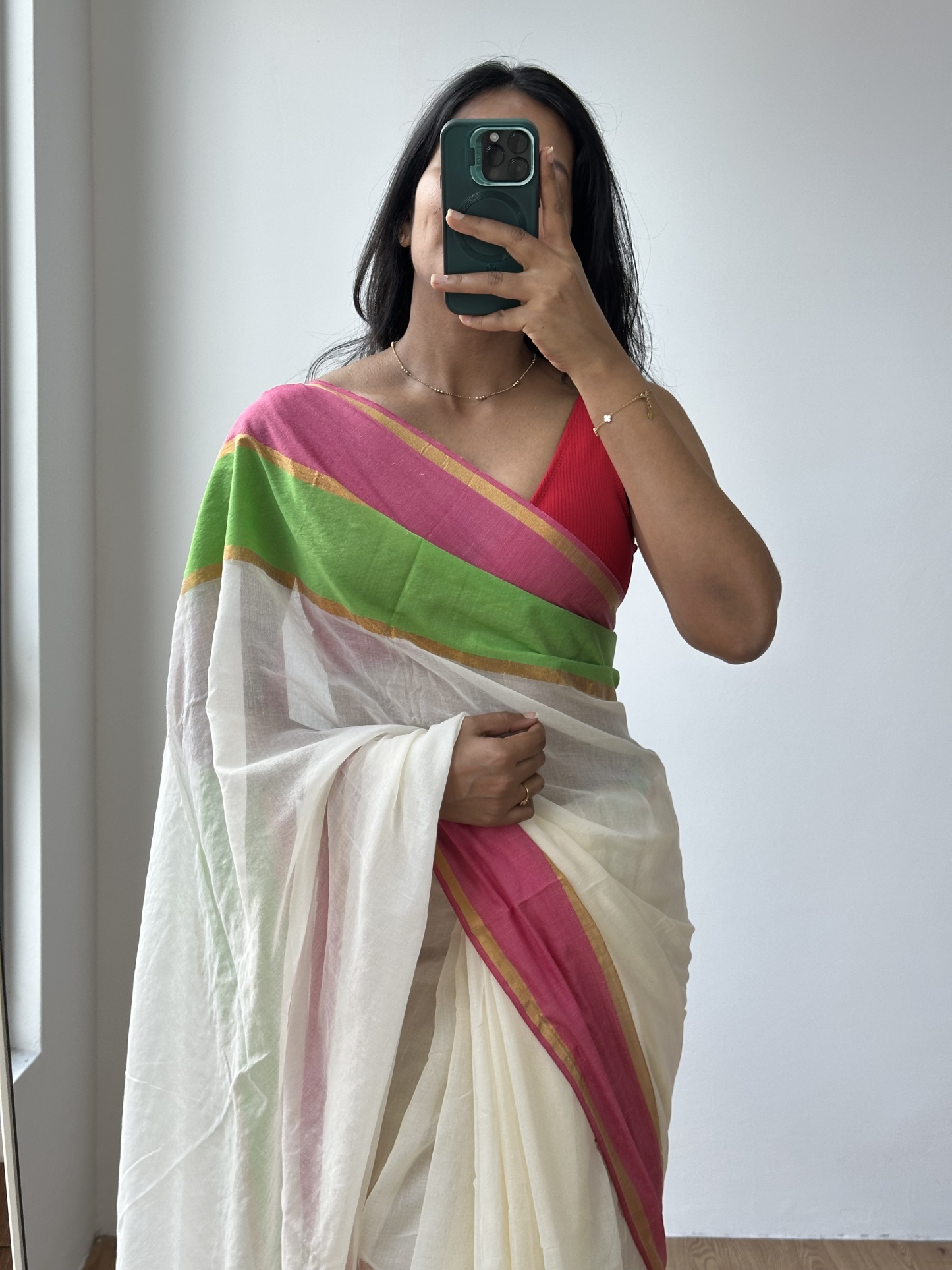 Double Border Mul Saree