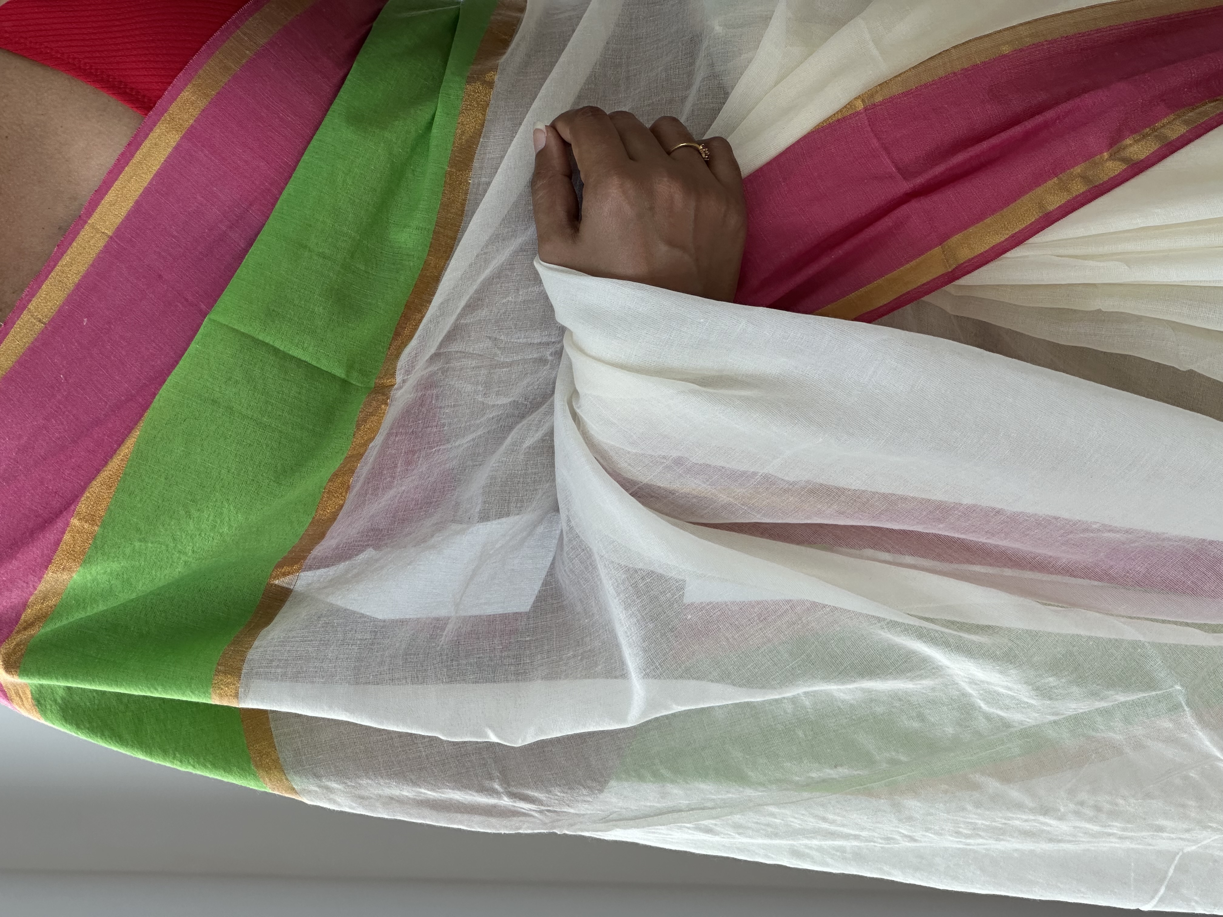 Double Border Mul Saree