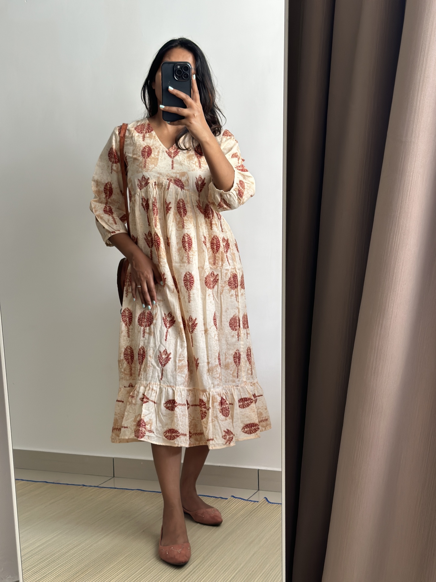 Flowy Frilled Alia Cut Dress