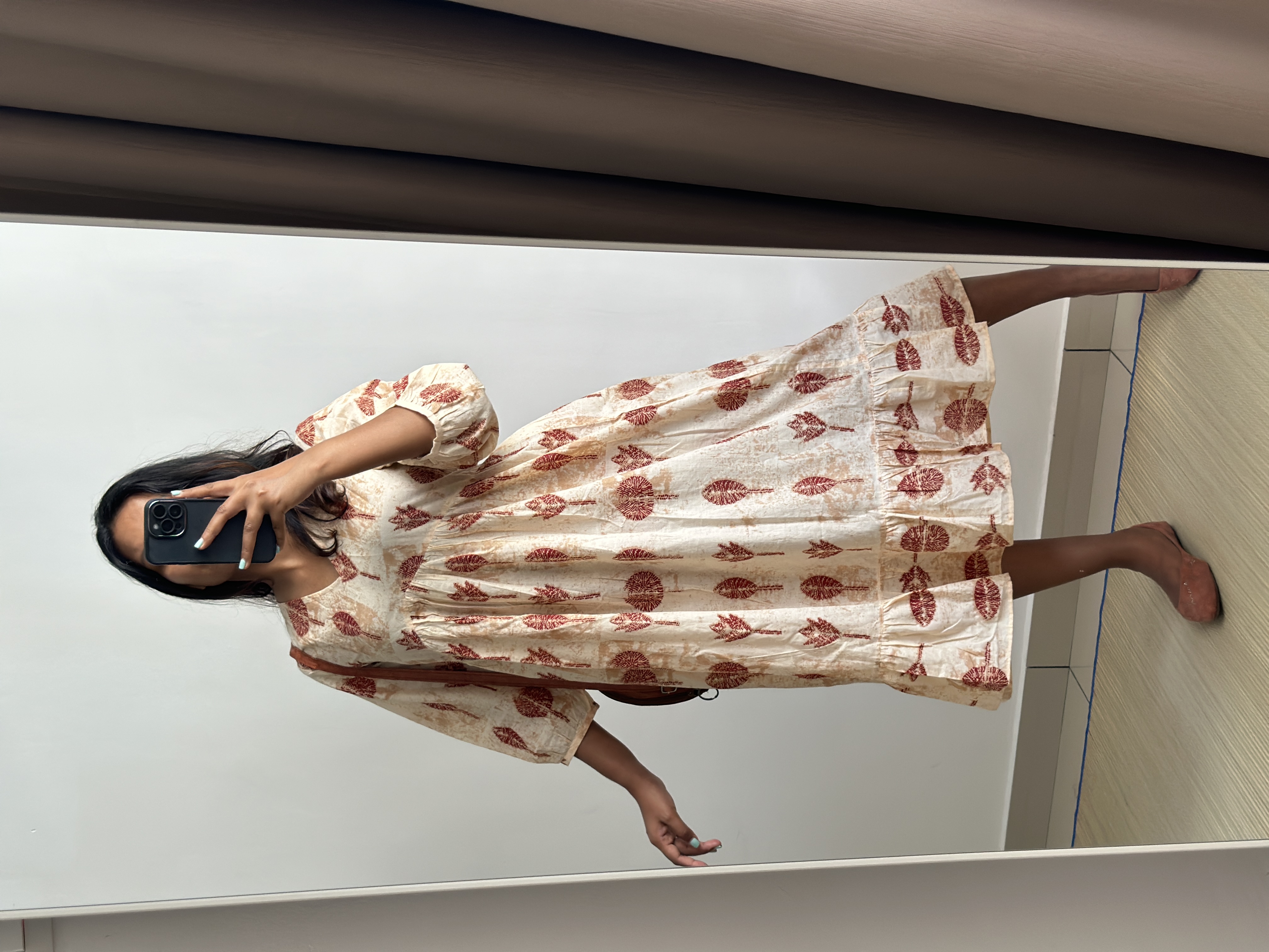 Flowy Frilled Alia Cut Dress