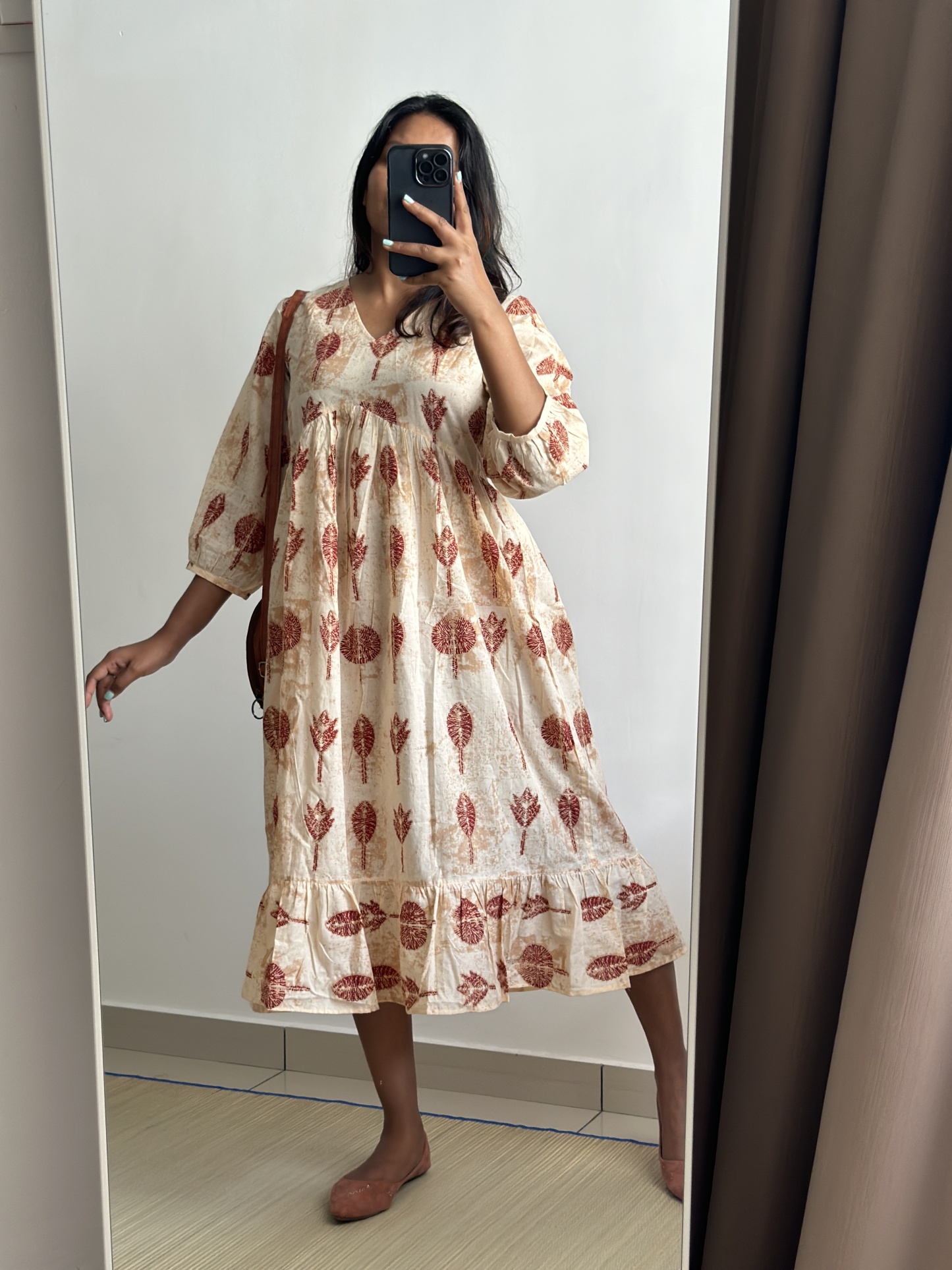 Flowy Frilled Alia Cut Dress