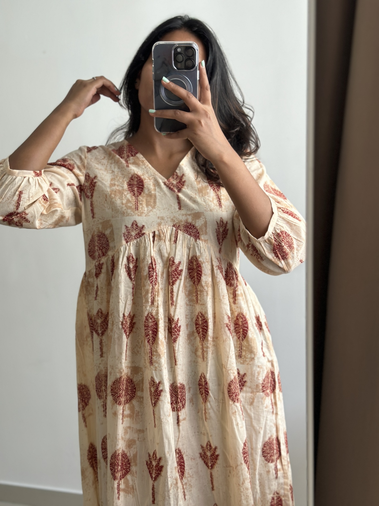 Flowy Frilled Alia Cut Dress