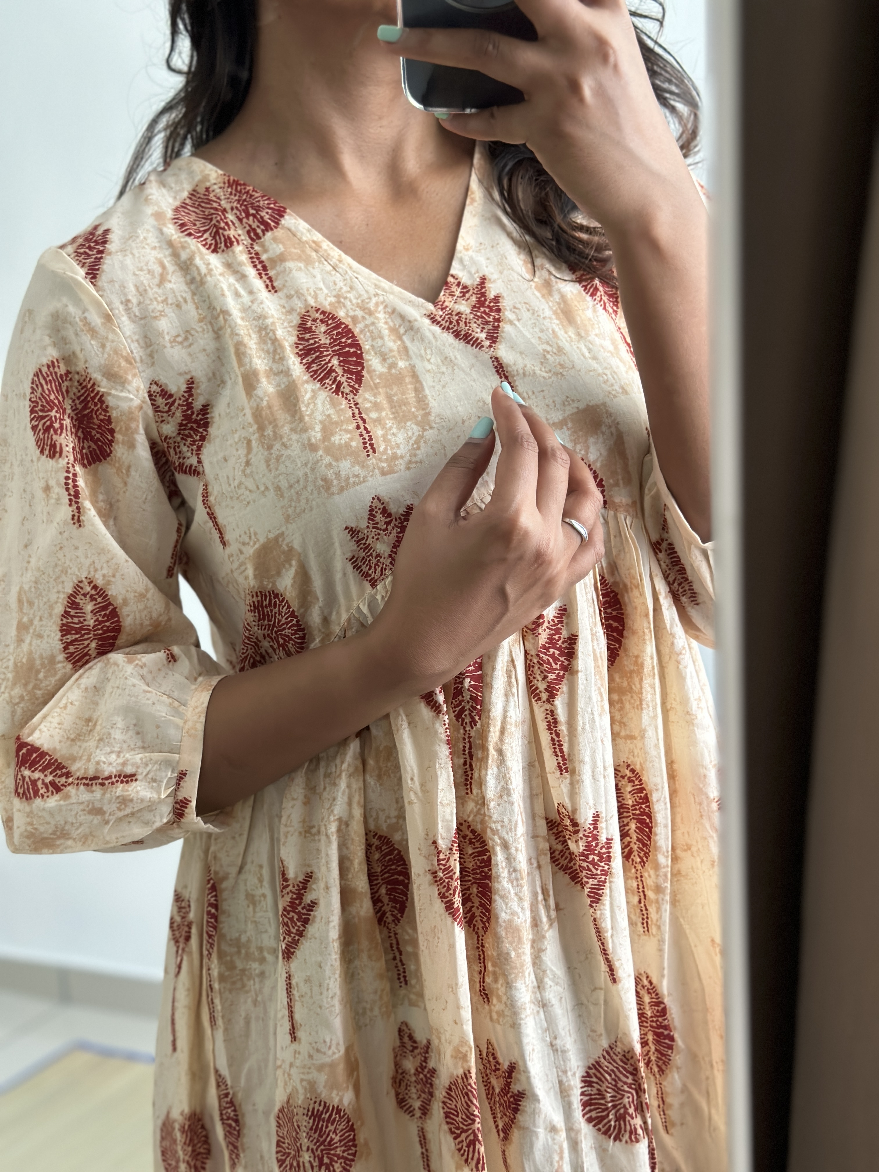 Flowy Frilled Alia Cut Dress