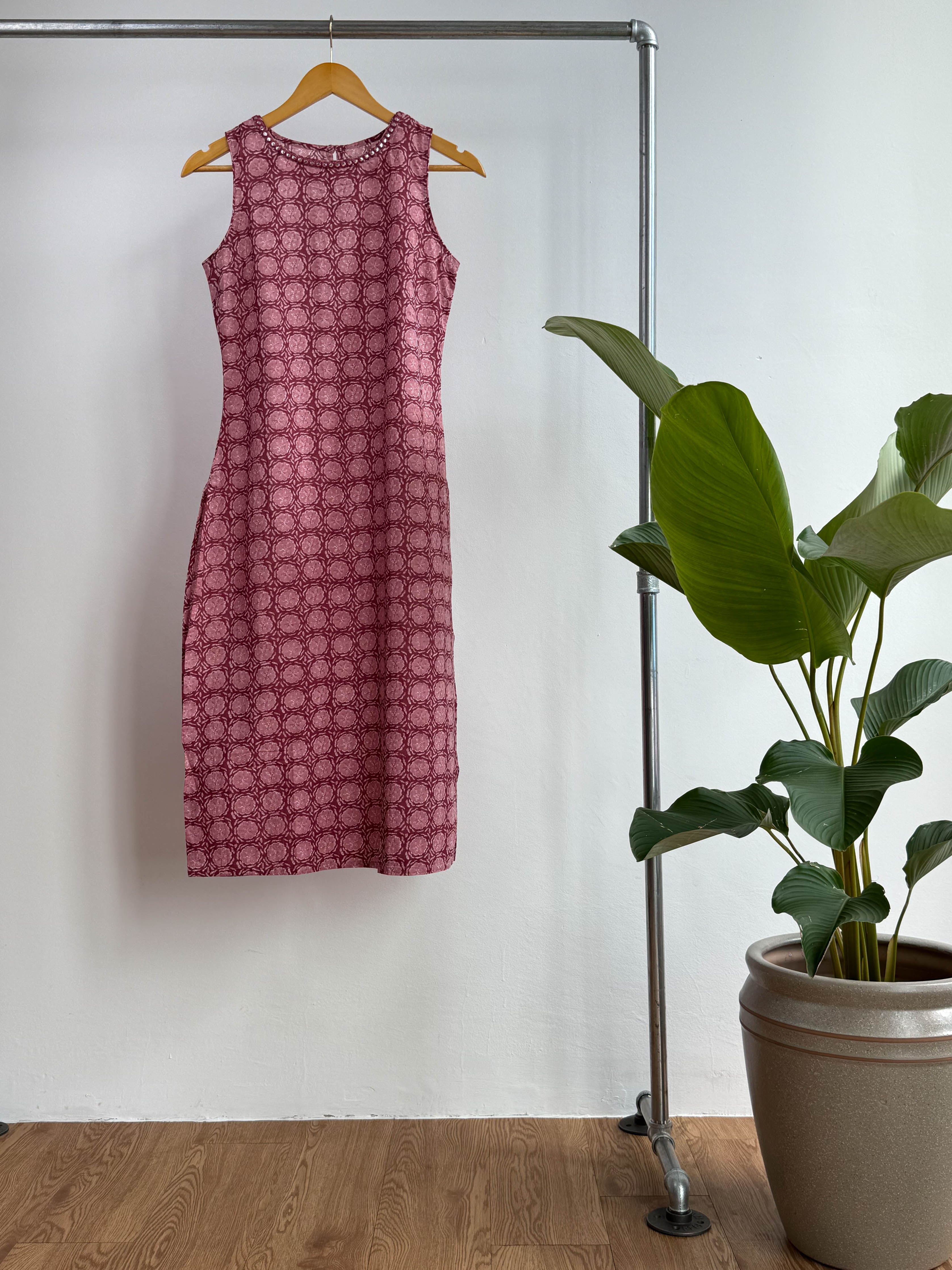 Sleeveless Cotton Kurta