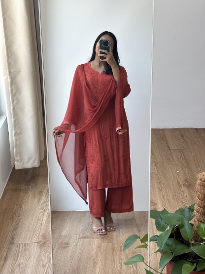 Chikankari Premium Rayon Suit