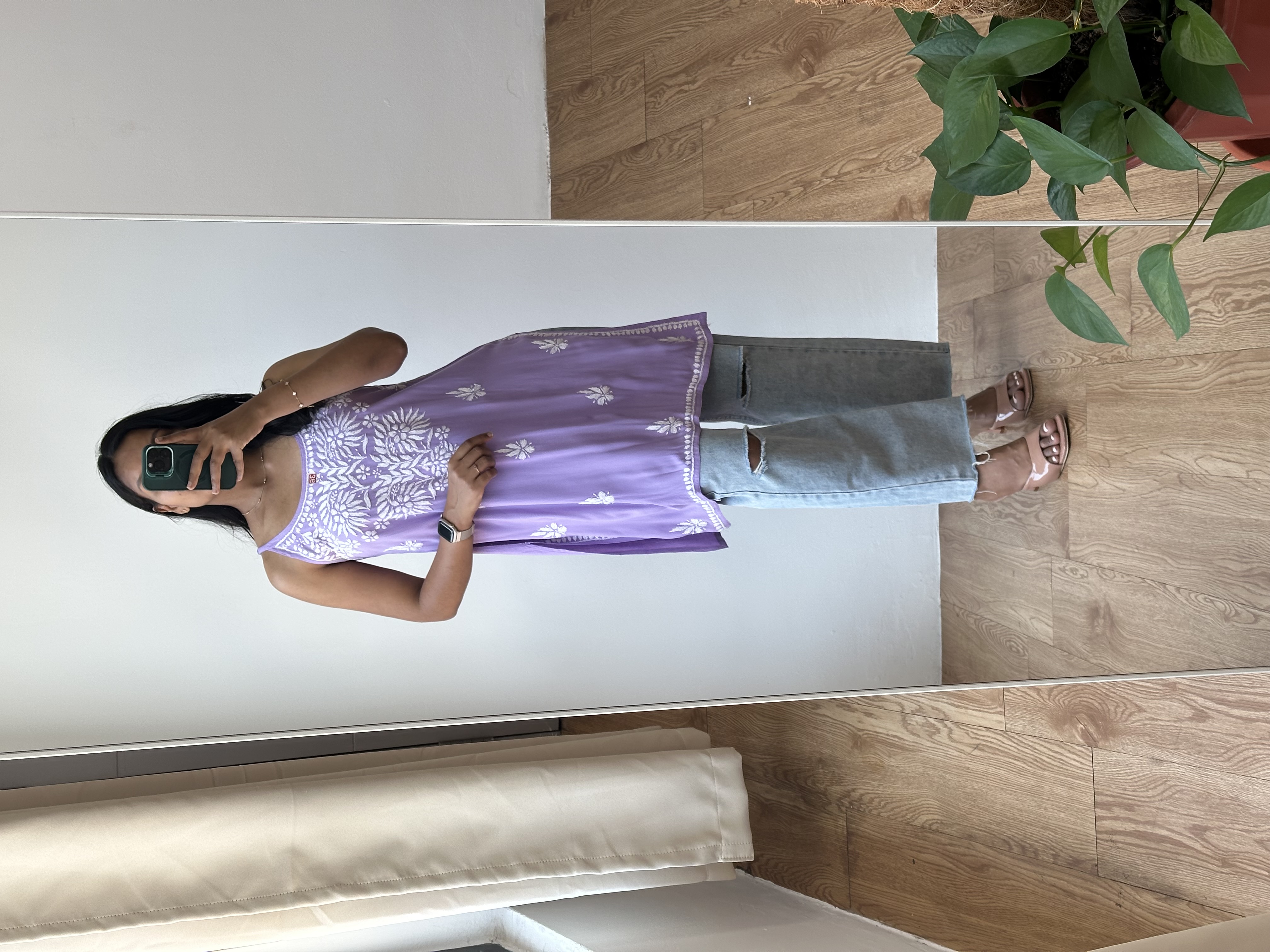 Chikankari Short Kurta