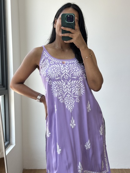 Chikankari Short Kurta
