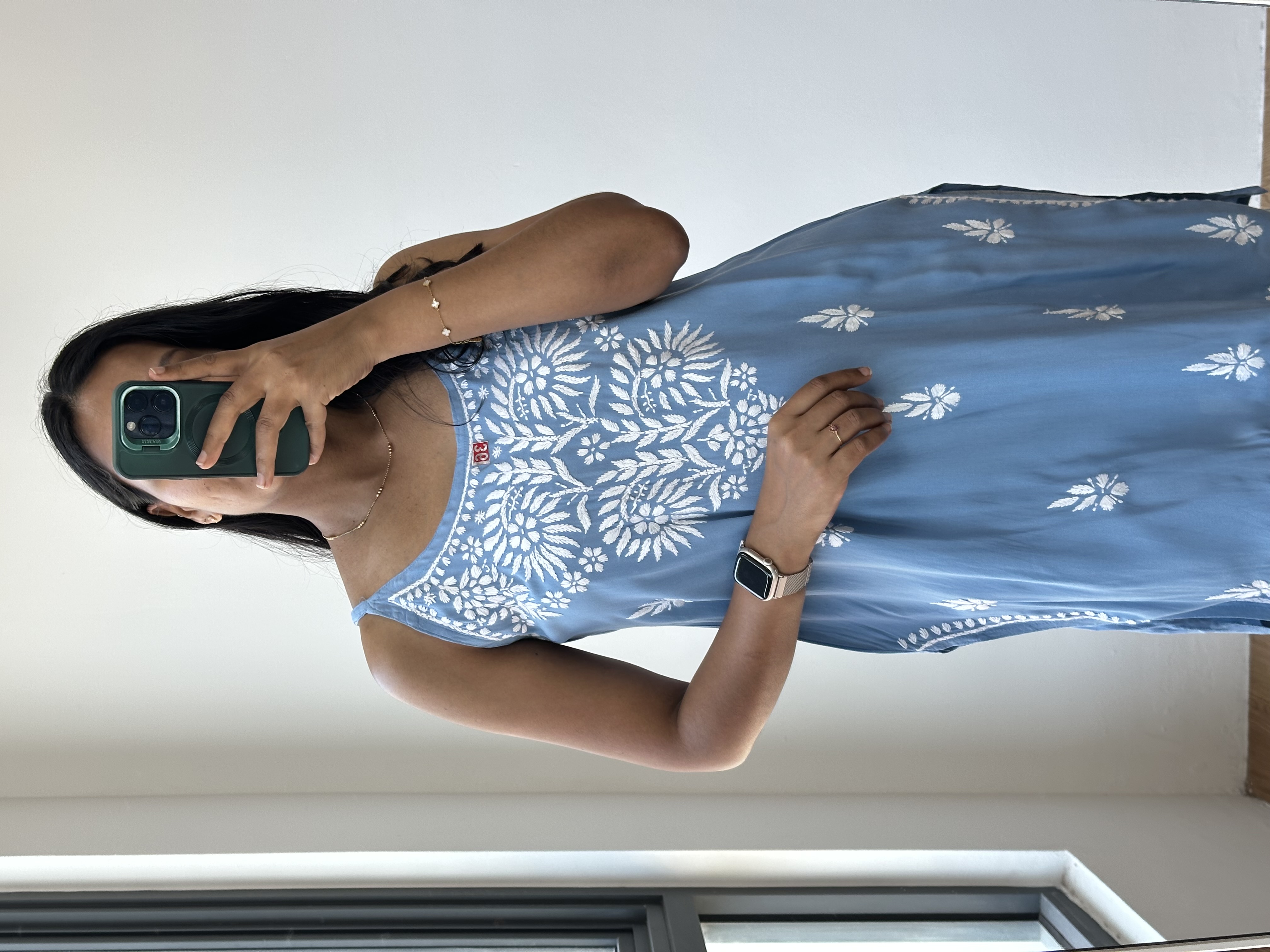 Chikankari Short Kurta