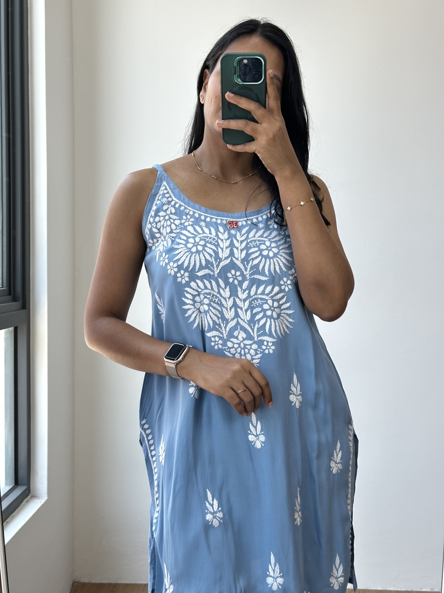 Chikankari Short Kurta