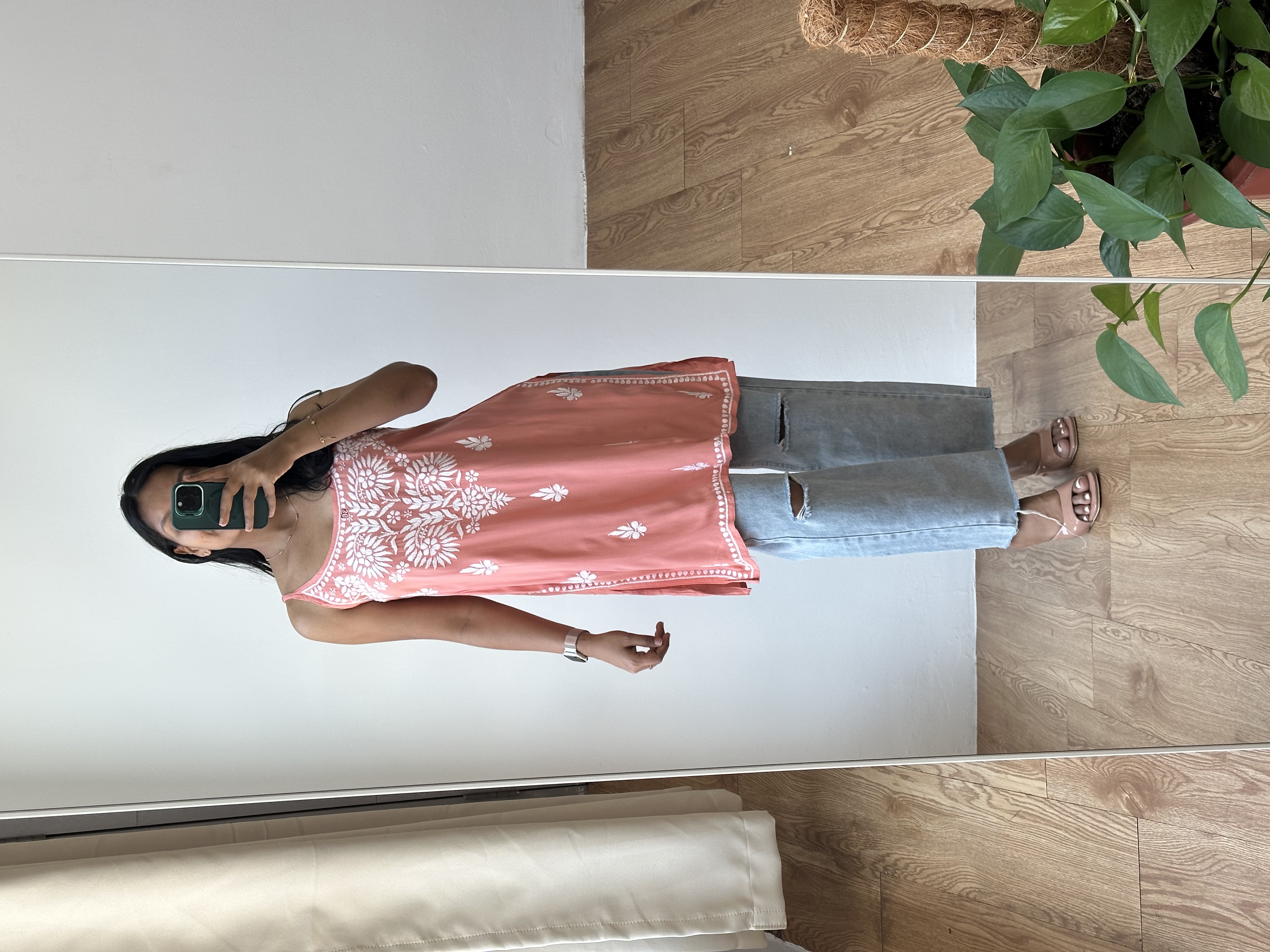 Chikankari Short Kurta