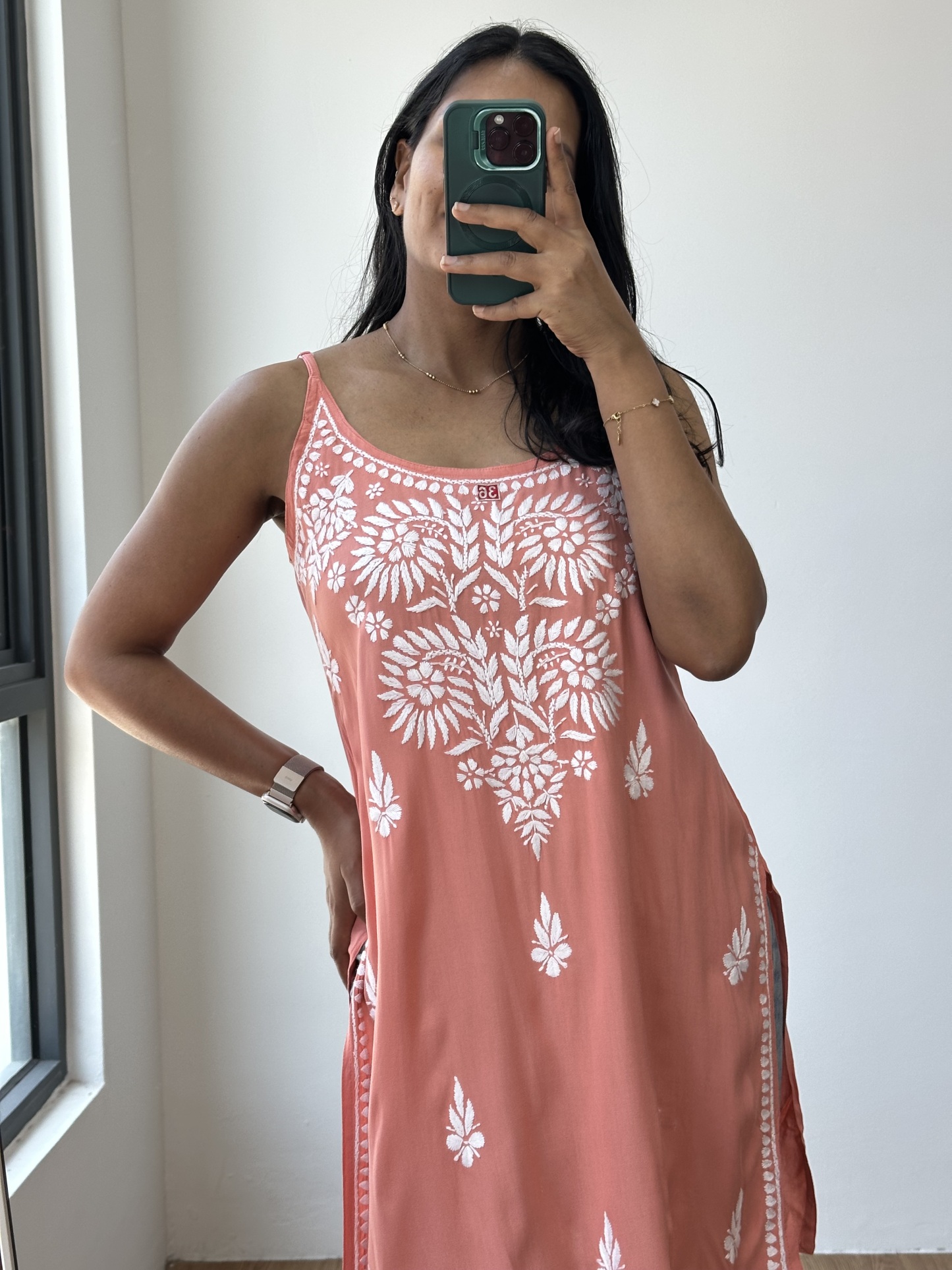 Chikankari Short Kurta