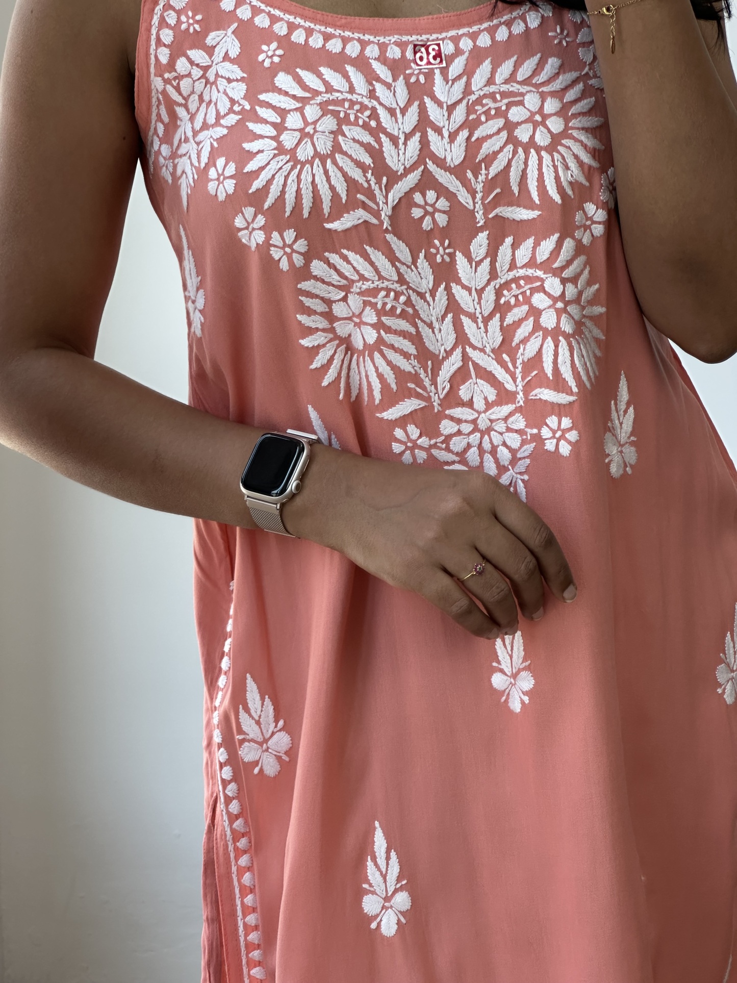 Chikankari Short Kurta