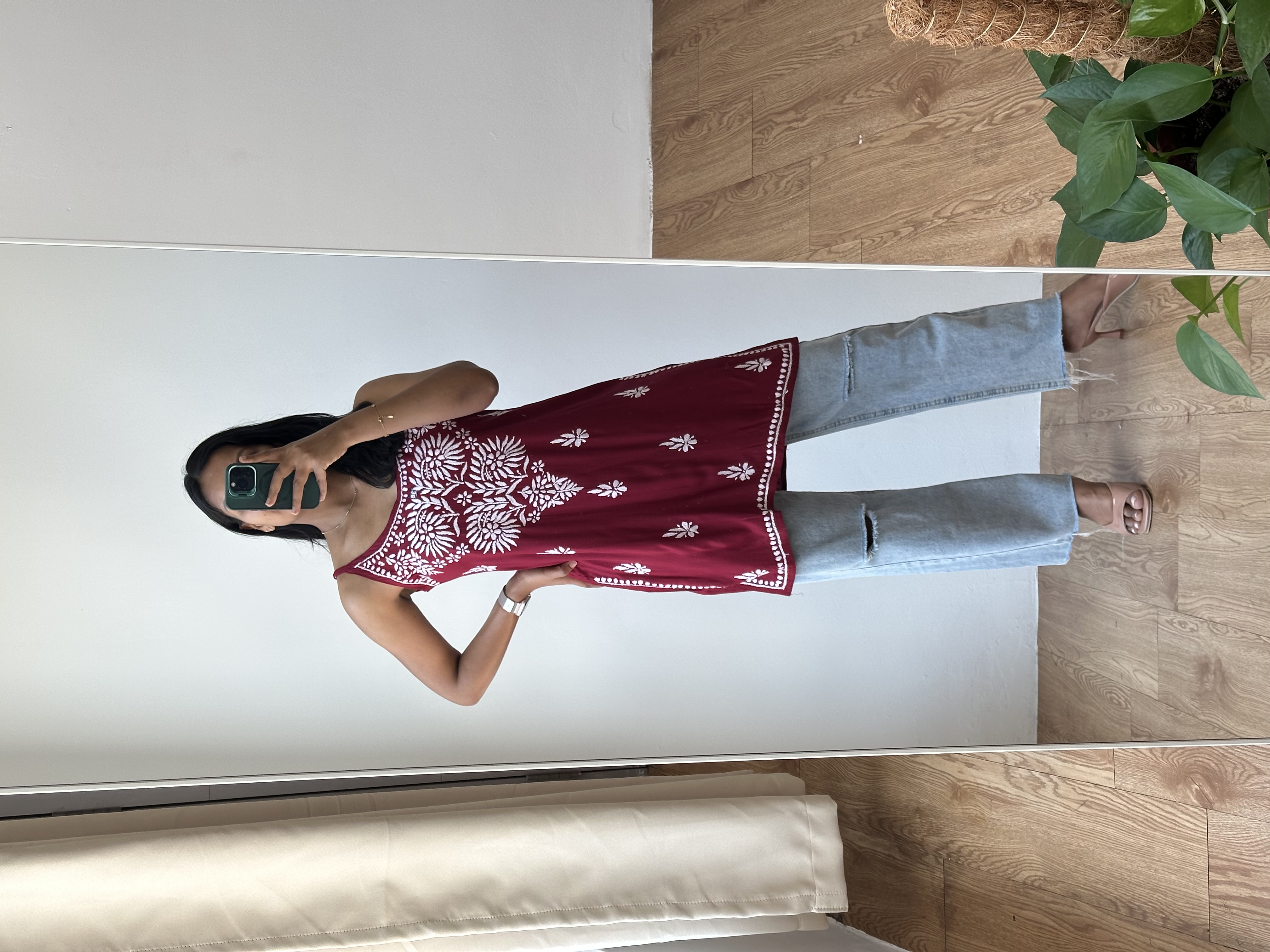 Chikankari Short Kurta