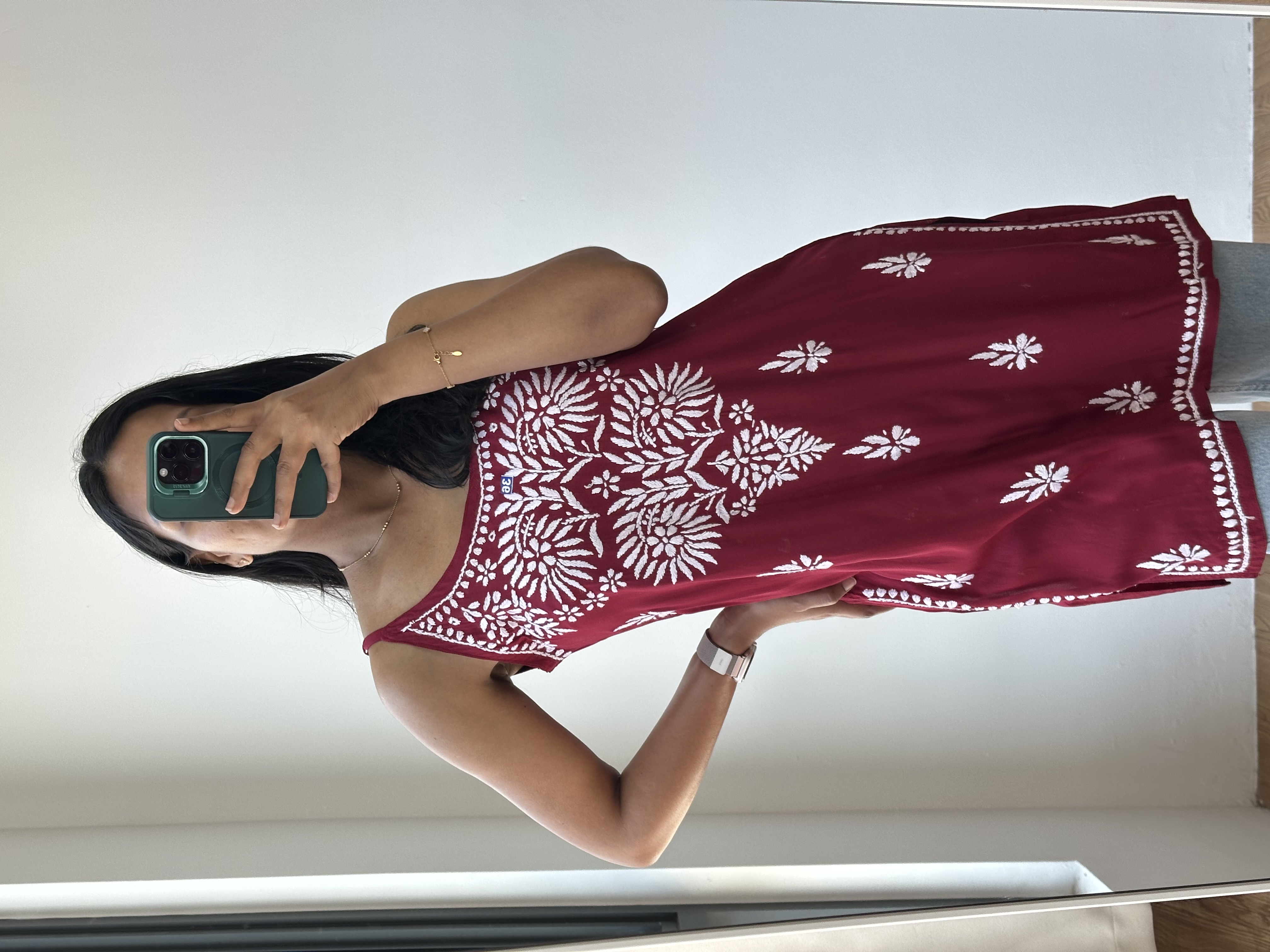 Chikankari Short Kurta