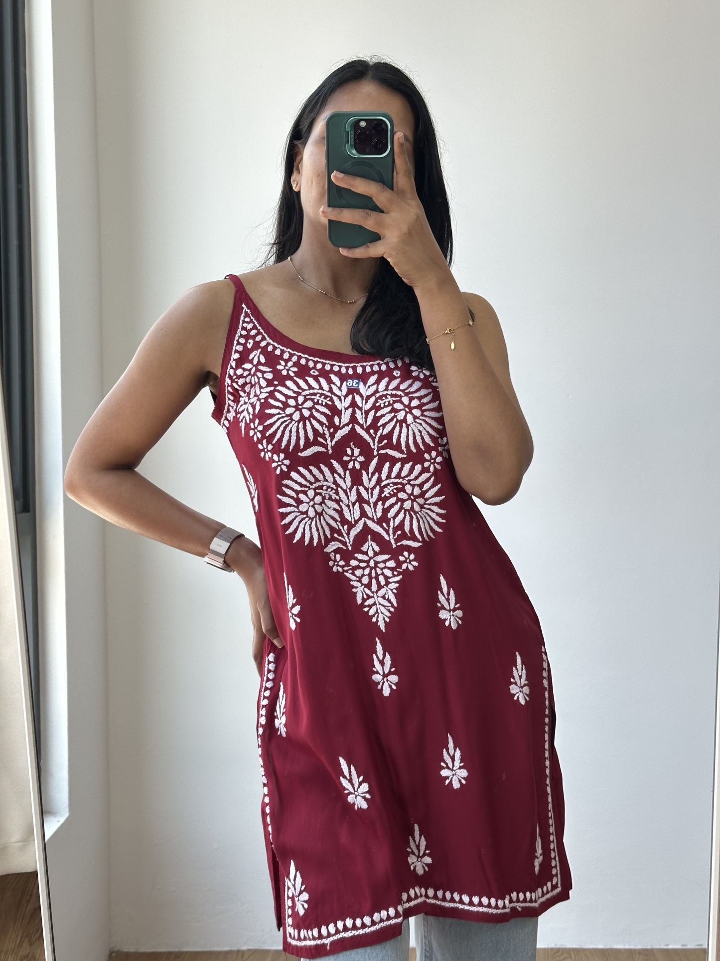 Chikankari Short Kurta