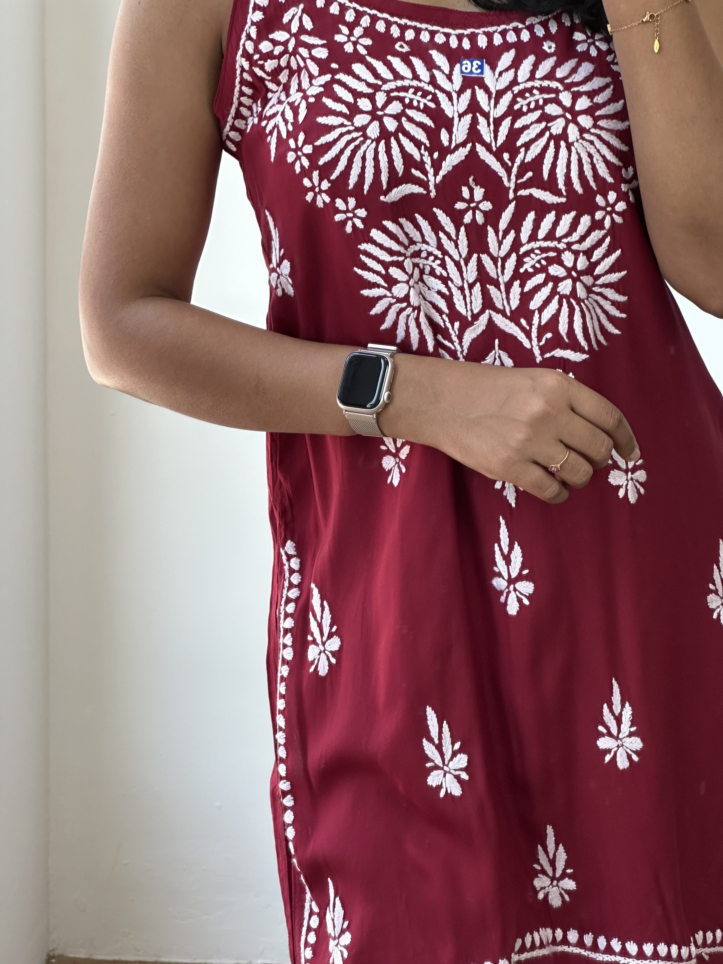 Chikankari Short Kurta