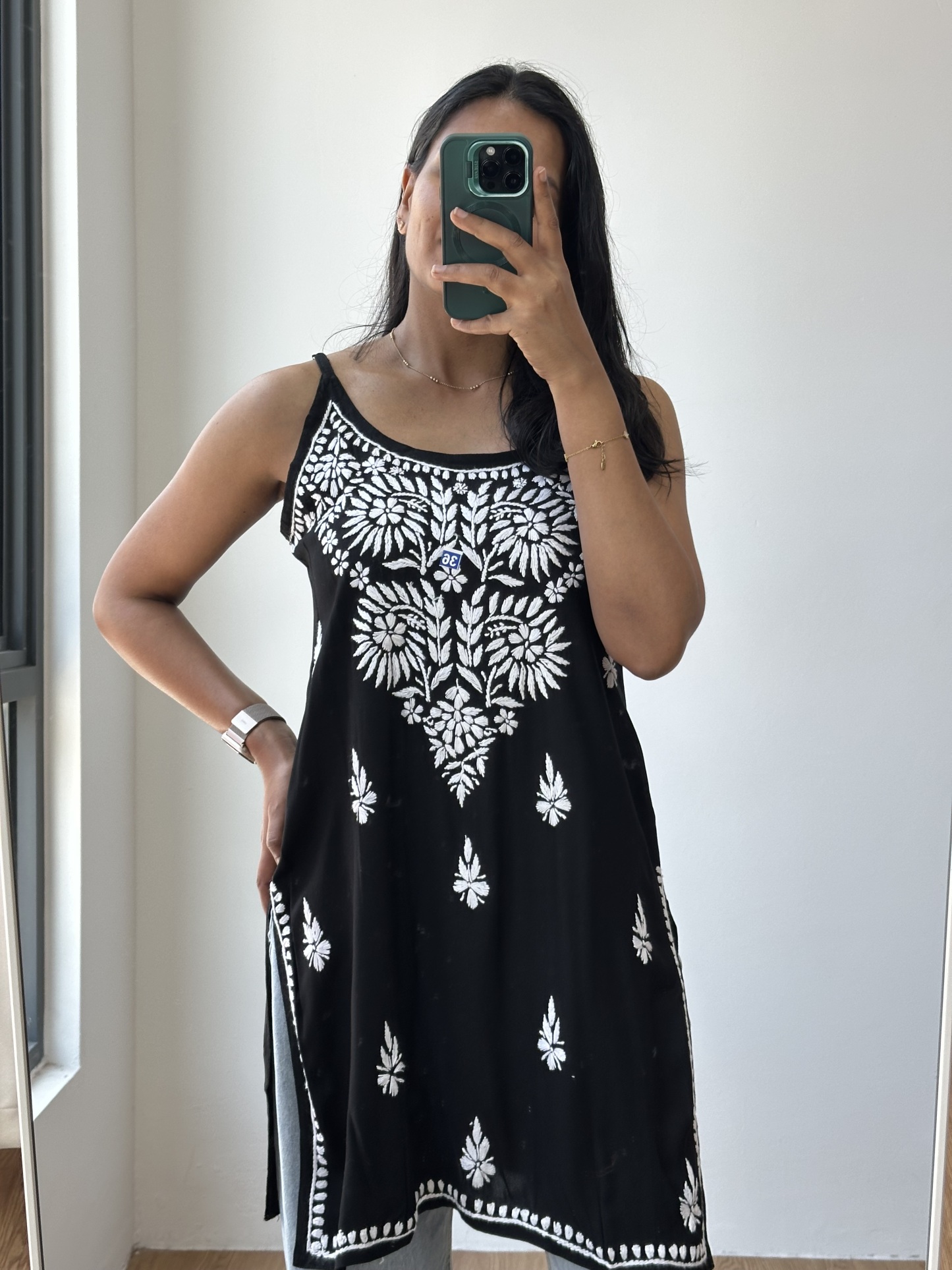 Chikankari Short Kurta